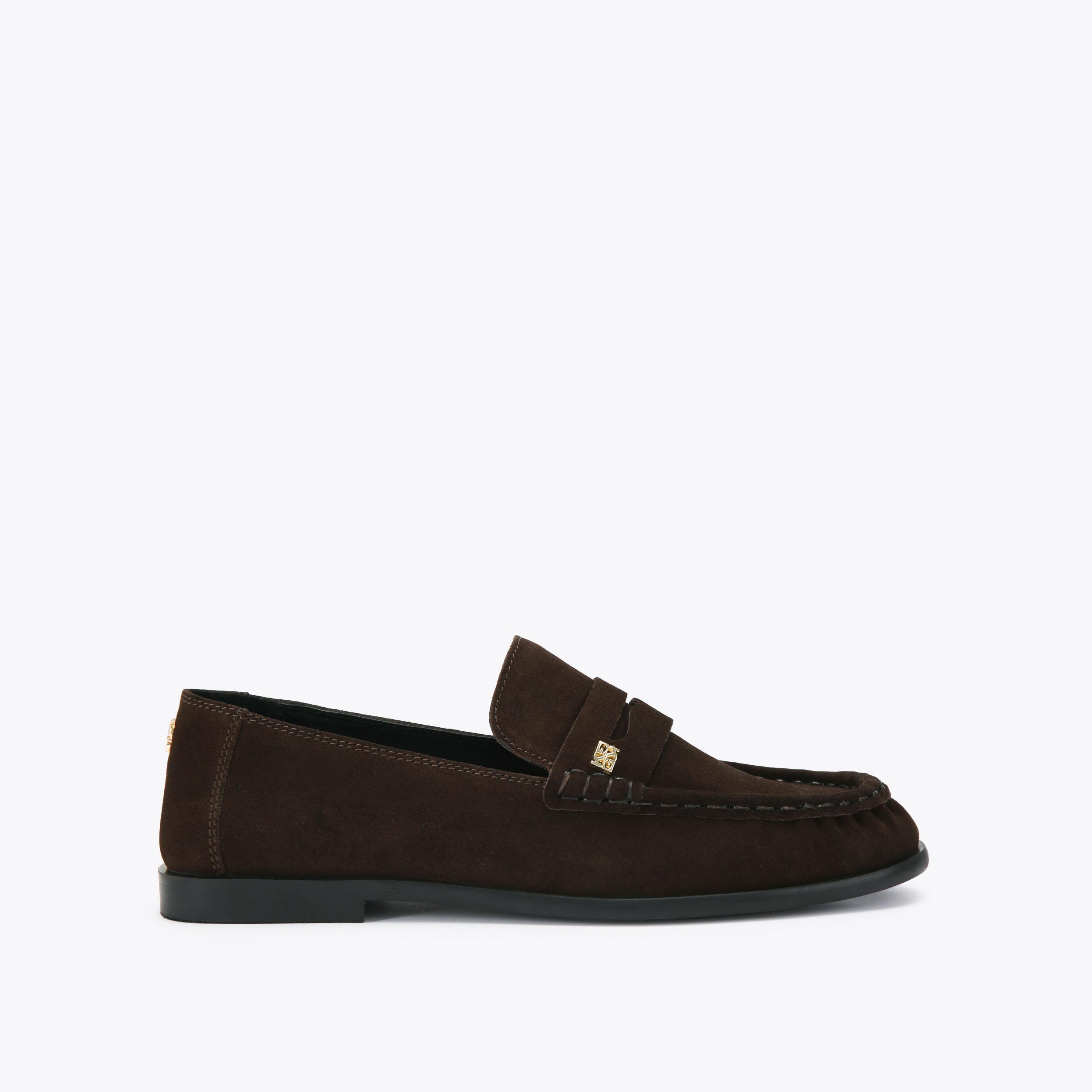 MAE Black Patent Slip On Loafer by KG KURT GEIGER