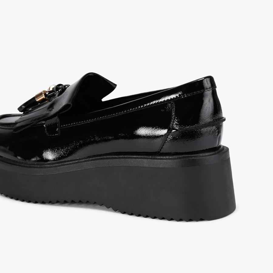 Kurt Geiger Black Patent Leather Slip-On Loafers Alistair Black Patent Leather Loafers | Kurt Geiger main image 4