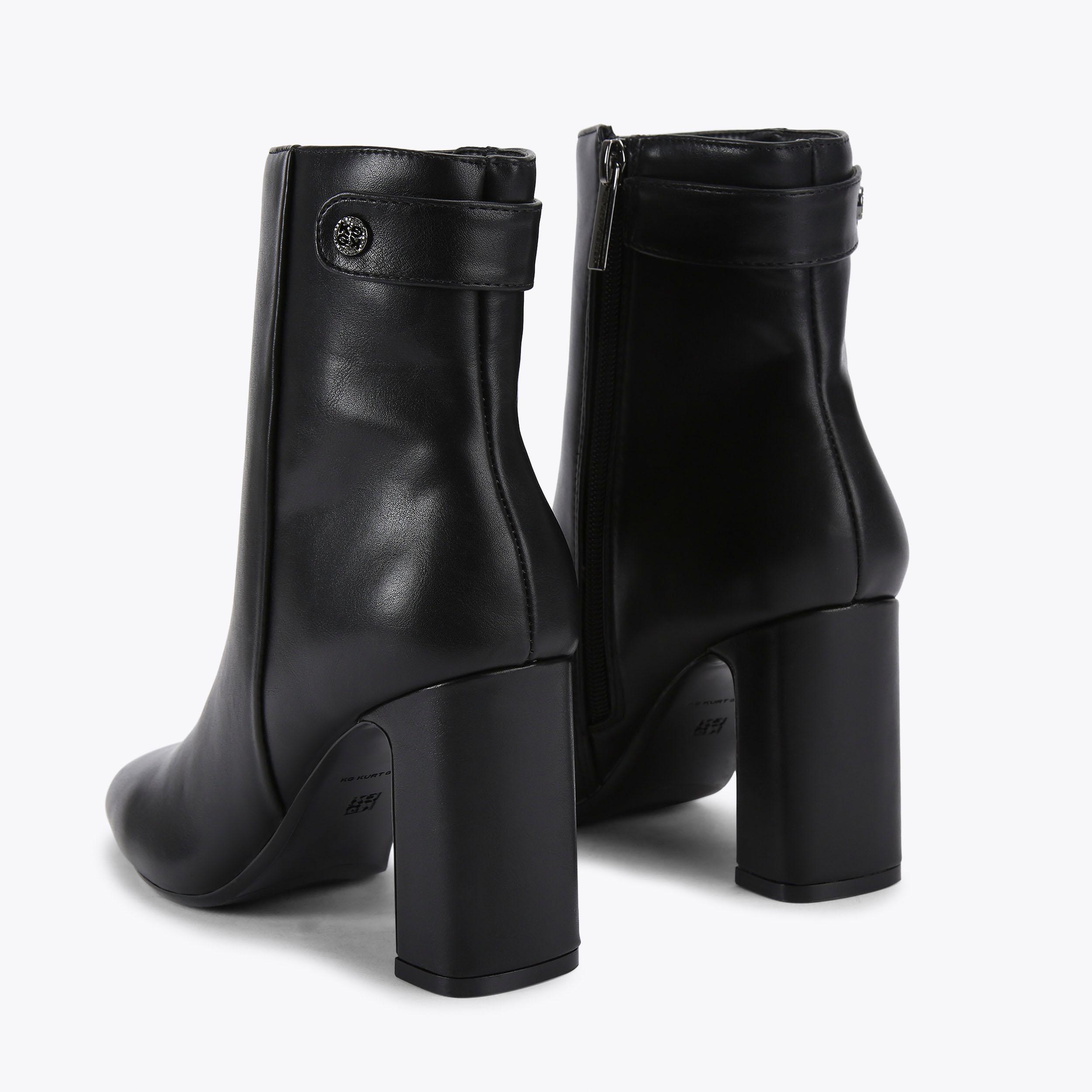 TRIX Black Block Heel Boot by KG KURT GEIGER