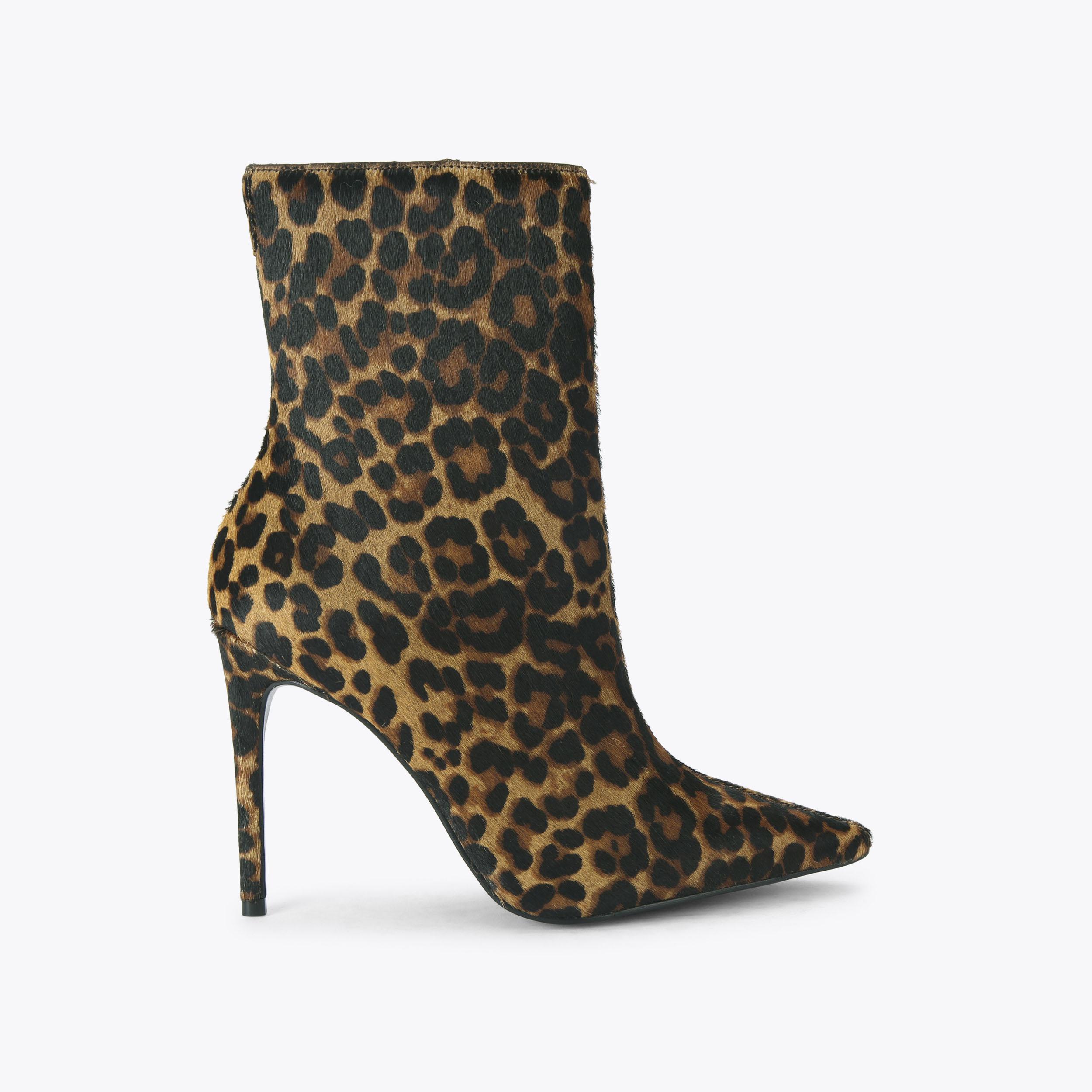 ETERNO ANKLE Leopard Print Calfhair Leather Ankle Boot by CARVELA