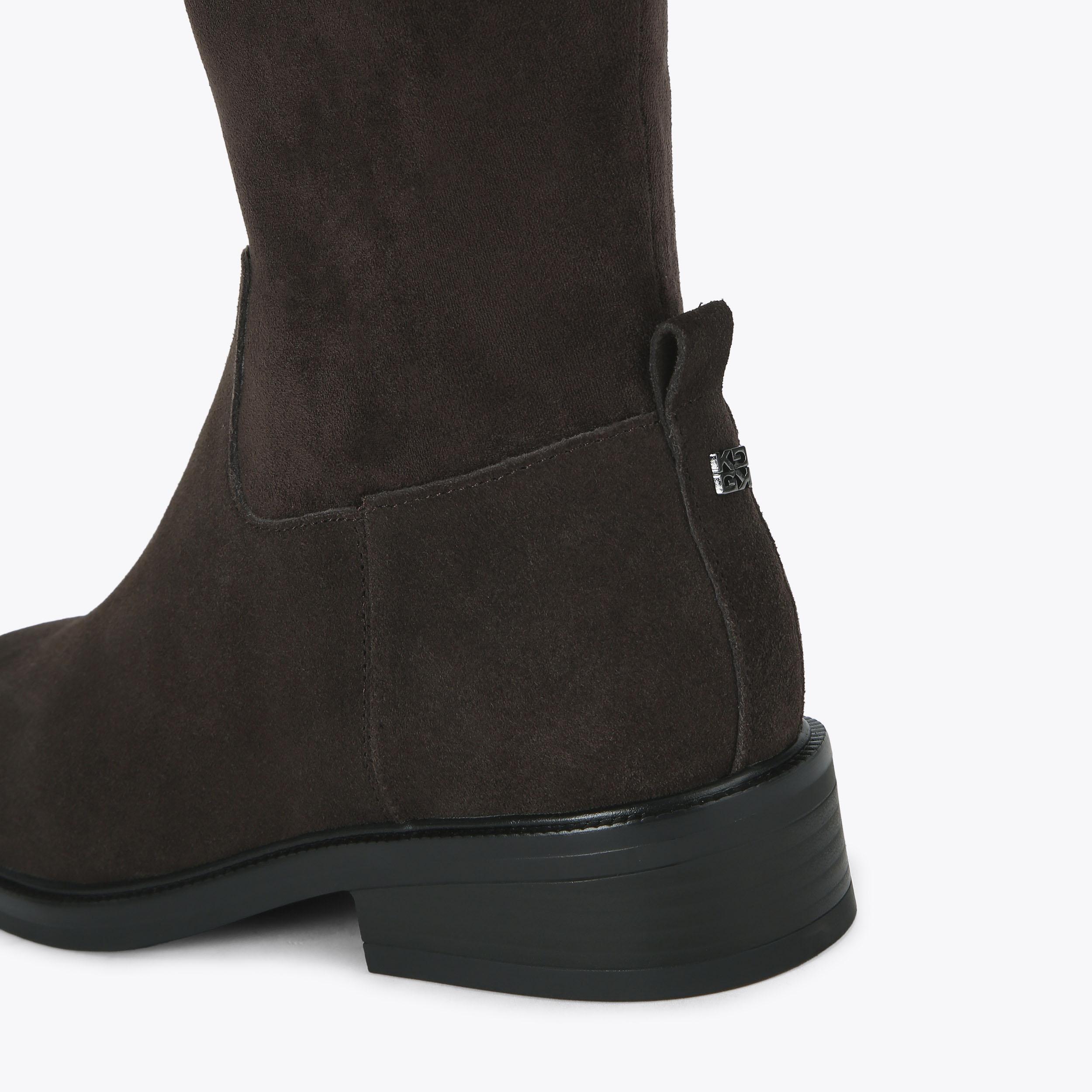 Ankle Boots Kurt Geiger Stroll Boots TISHA2 Brown Suede Knee High