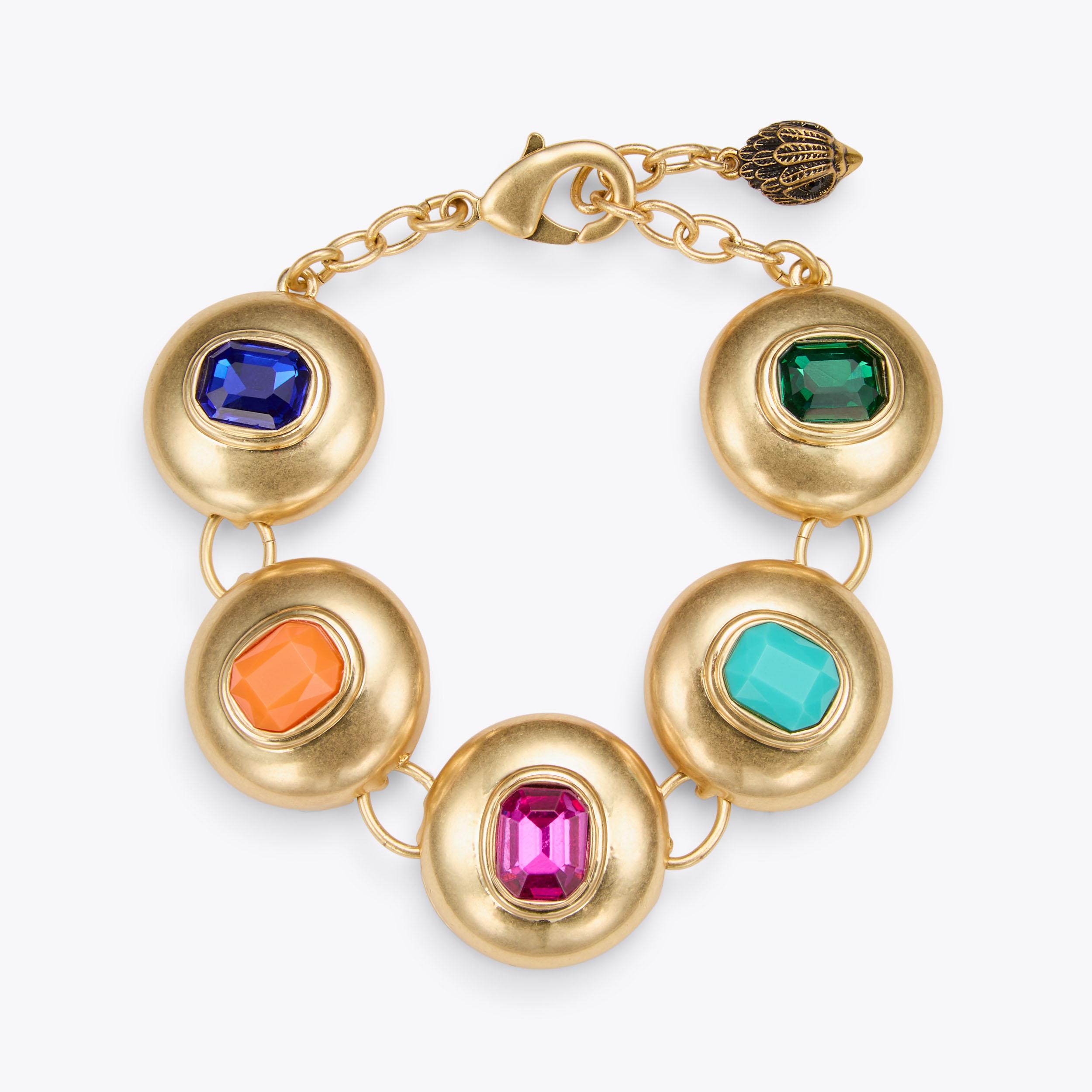 Emerald Dome Bracelet - multi-coloured