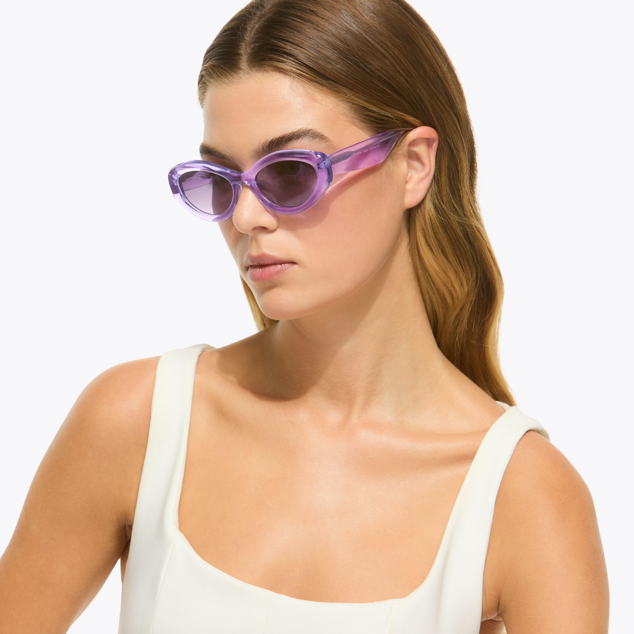 Kurt Geiger Black and Purple Cat-Eye Sunglasses Kurt Geiger London | Shoes, Bags & Accessories | Kurt Geiger main image 2