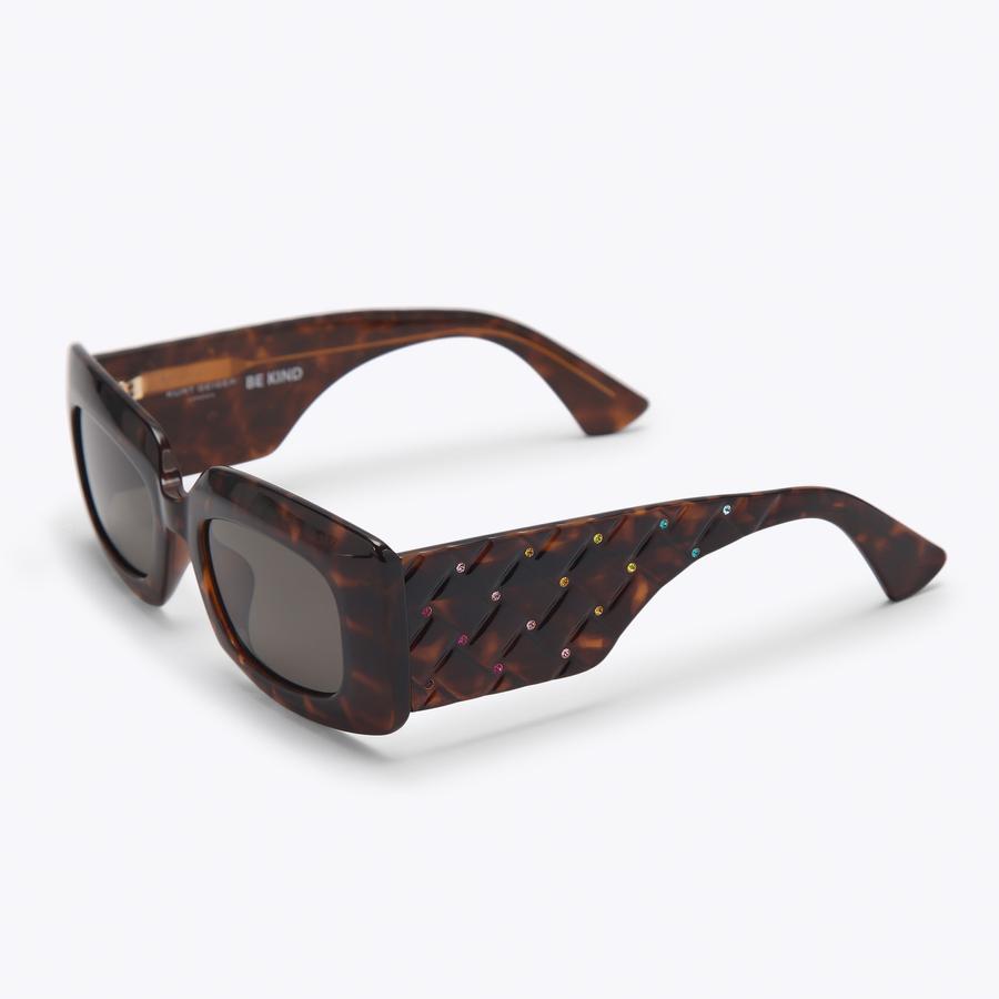 KENSINGTON OS RECTANGLE Tortoiseshell Rectangle Sunglasses by Kurt