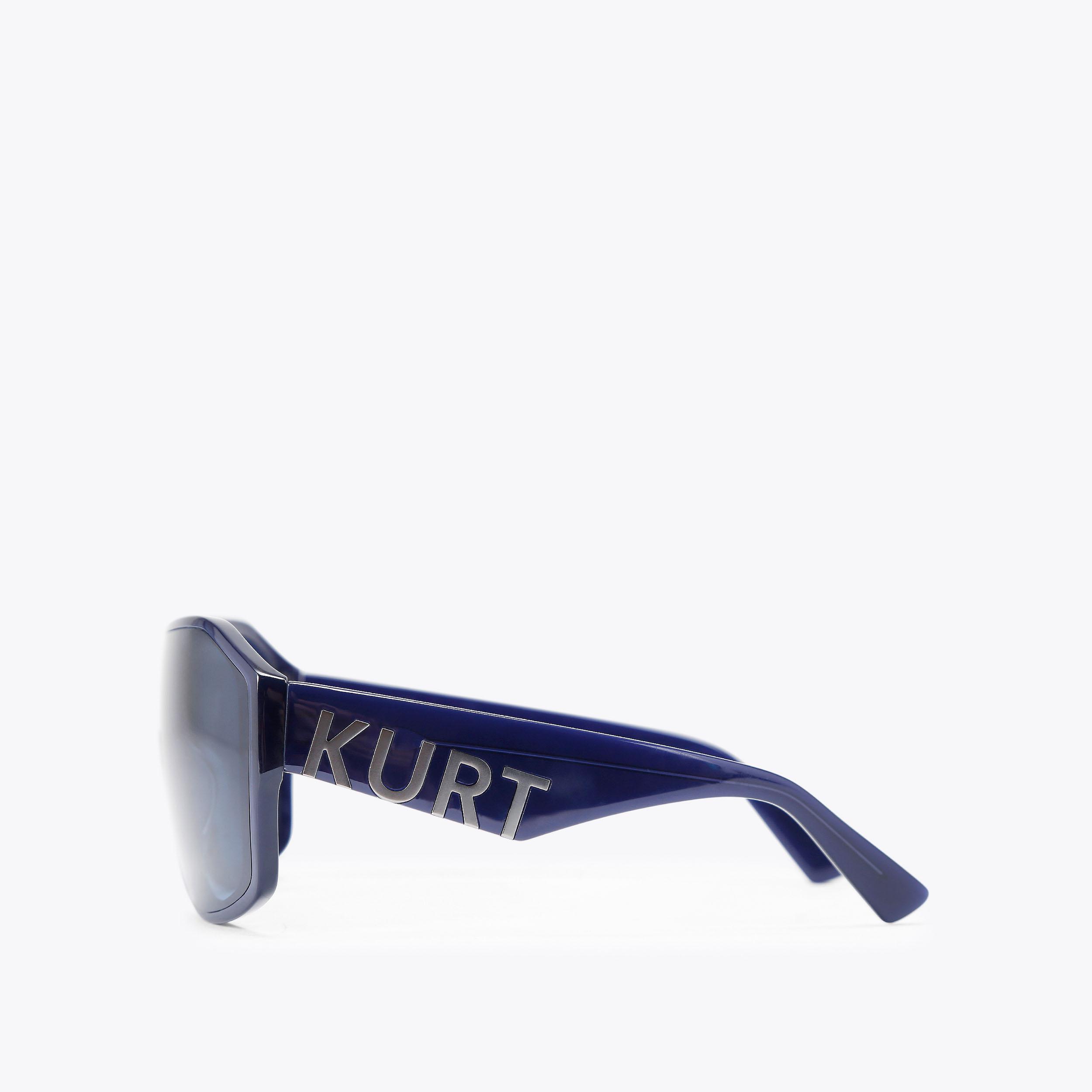 Kurt Geiger Blue Glasses‎ Case KENSINGTON SM CAT-EYE Teal Acetate Kensington Sunglasses by  main image 2