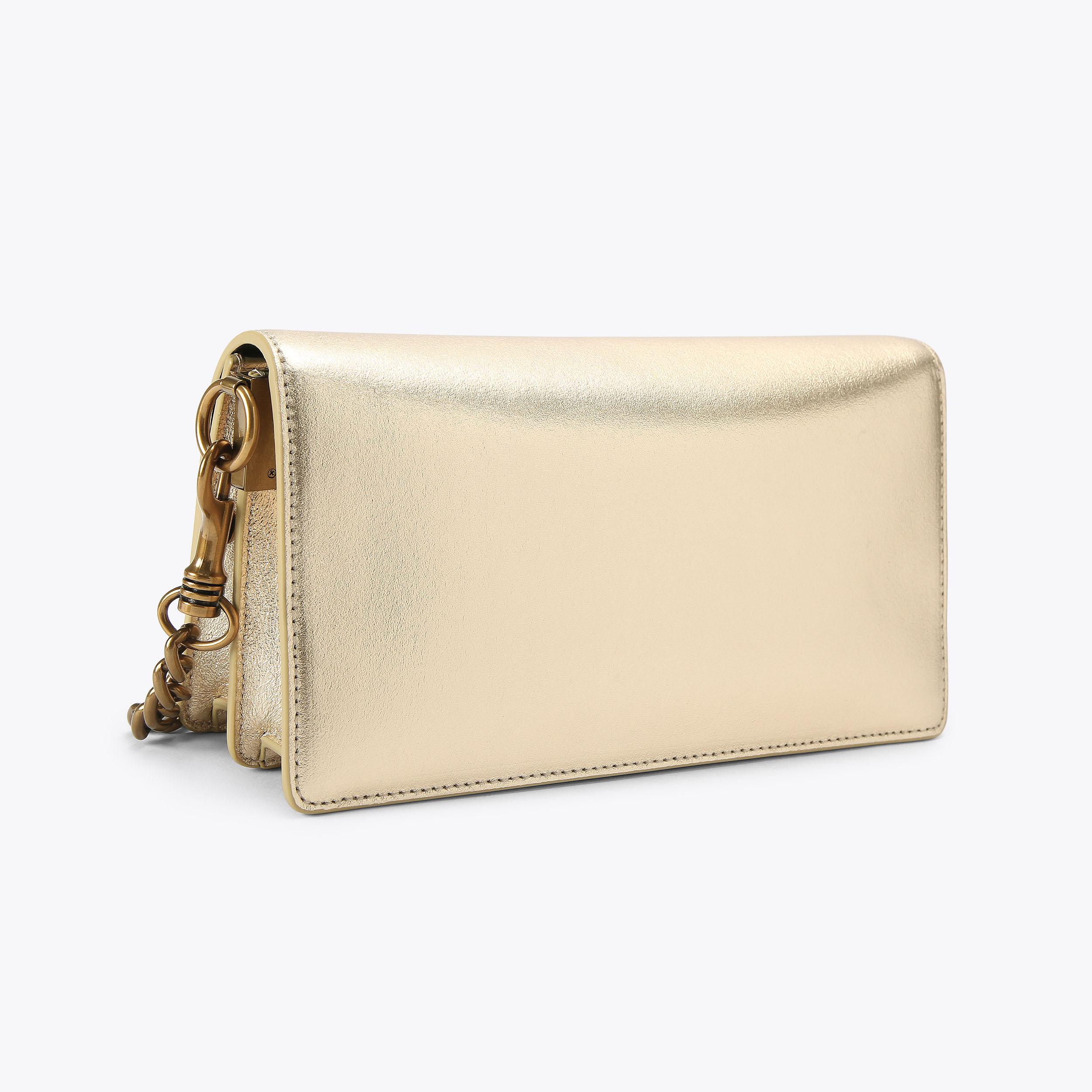 Wallet shoulder bag ポーチ付き／ゴールド金具 shoreditch-soft-sh-gold-