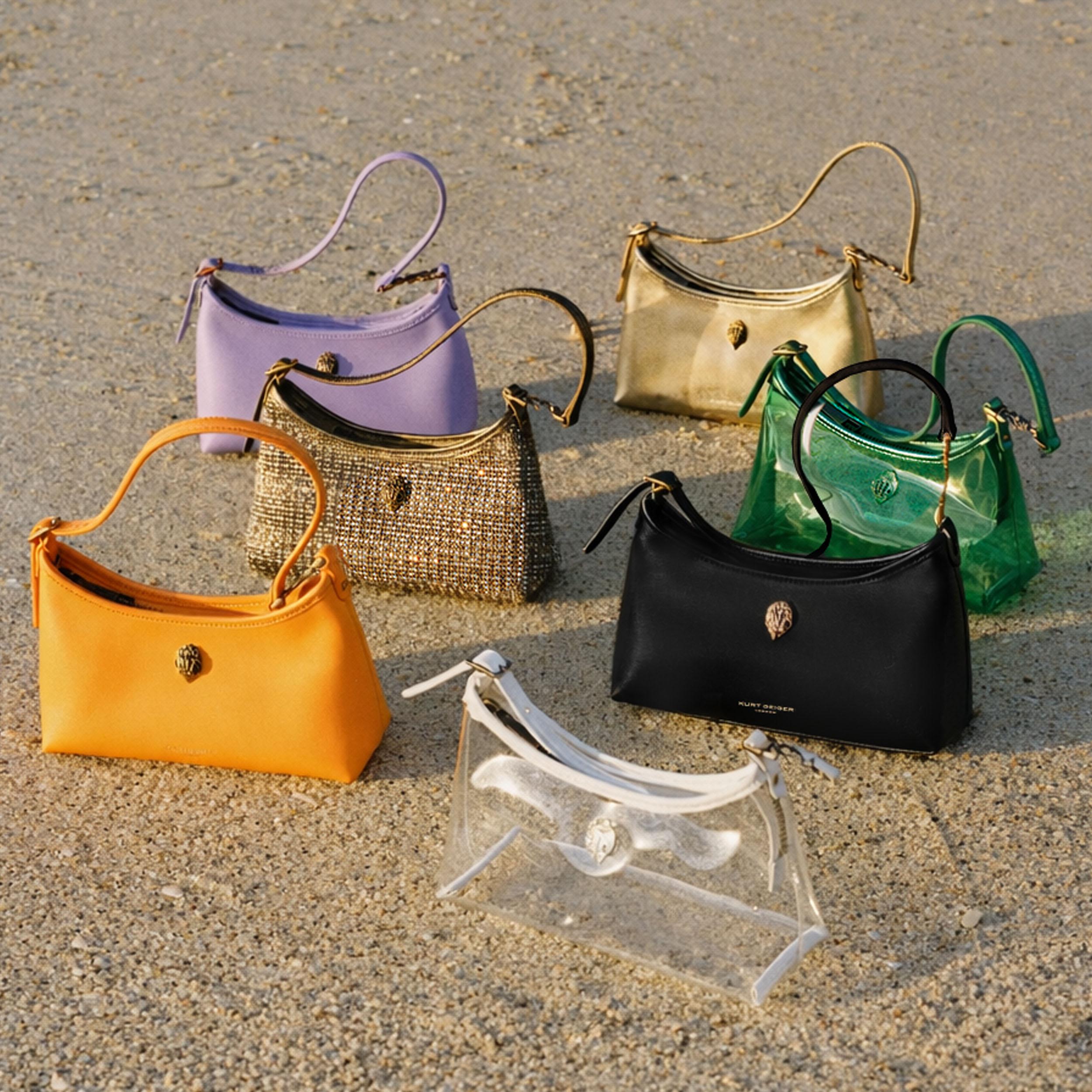 Kurt Mini Shoulder Bag in Lilac | Kurt Geiger