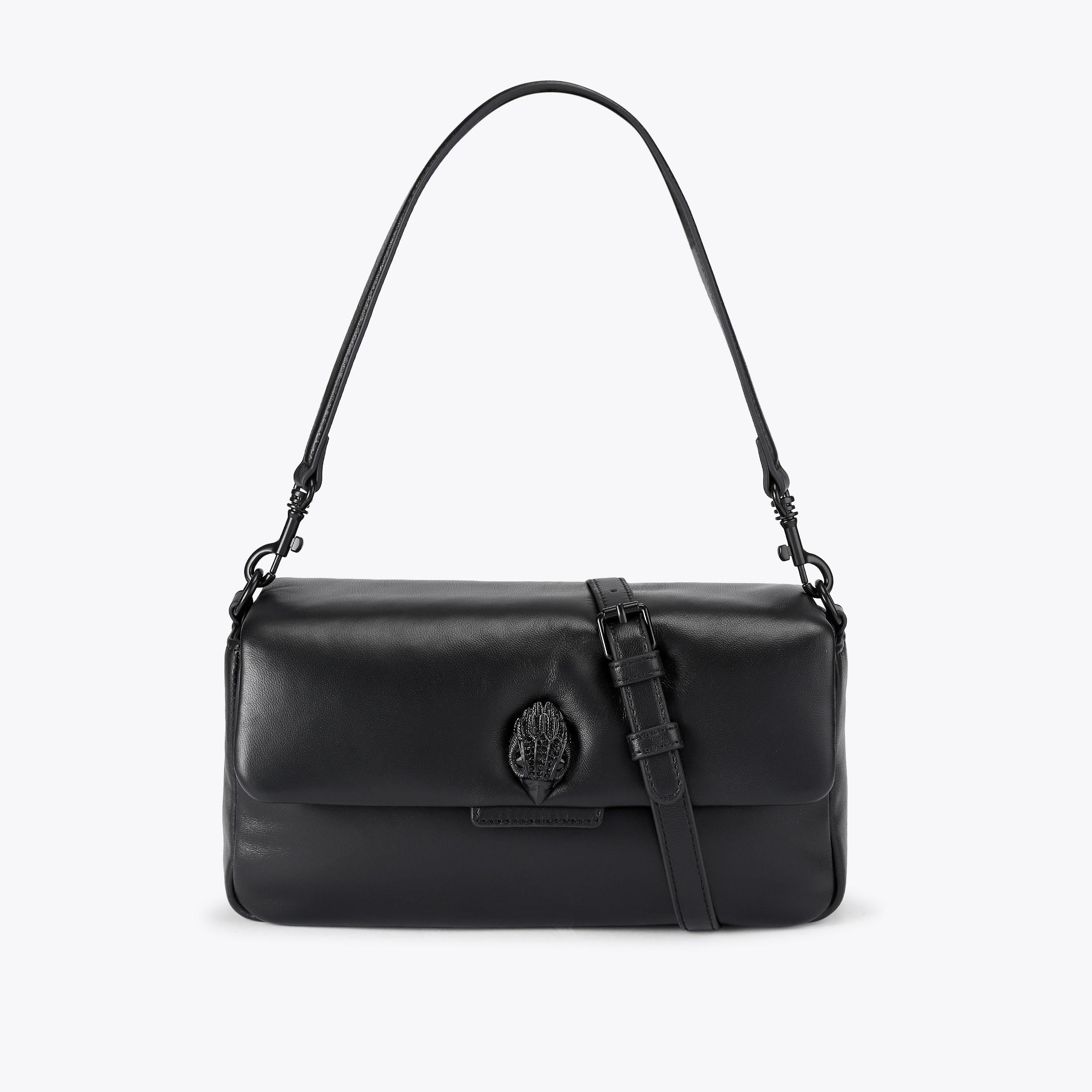 LEATHER OXFORD BAG Tan Leather Cross Body Bag by Kurt Geiger London