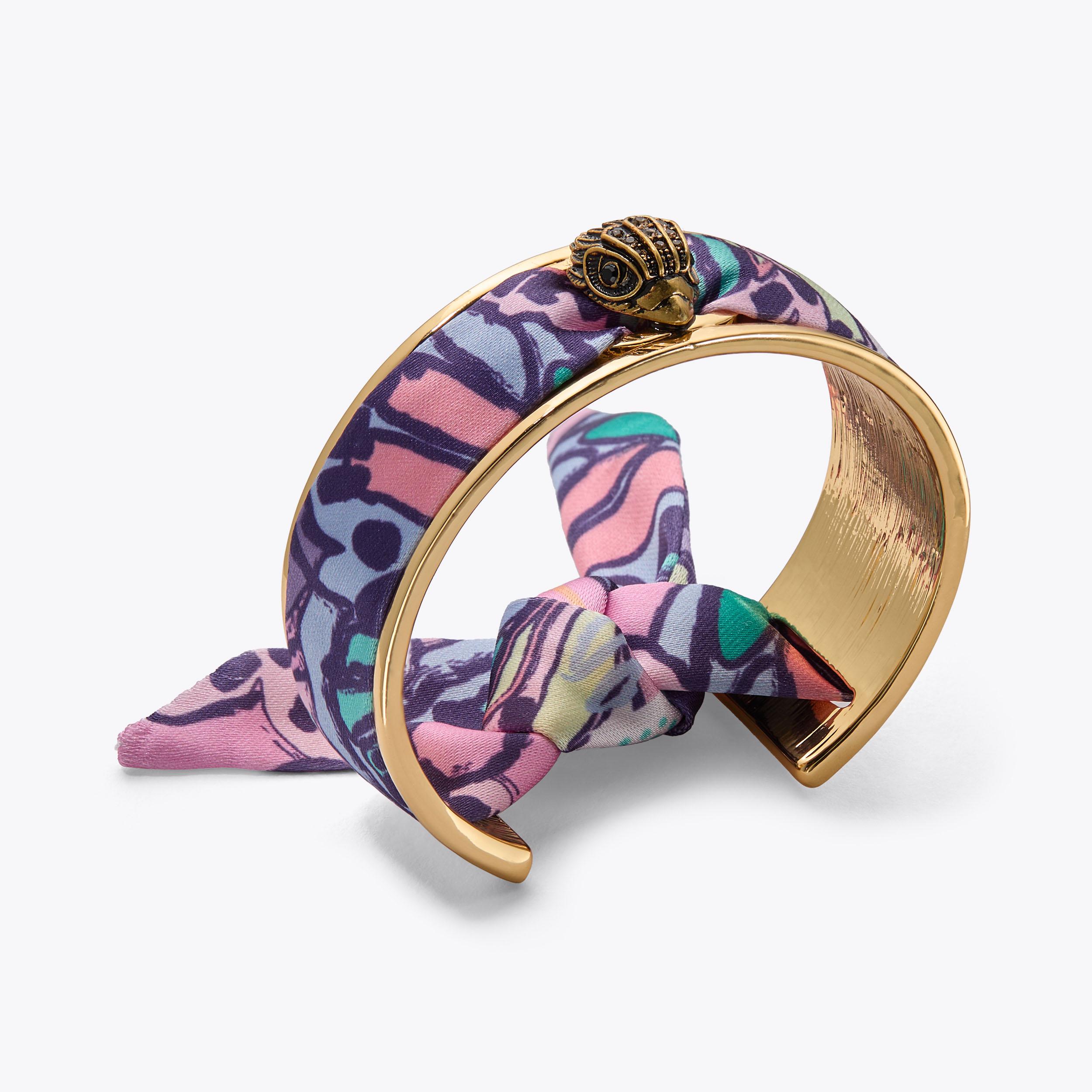Printed Scarf Cuff - pink