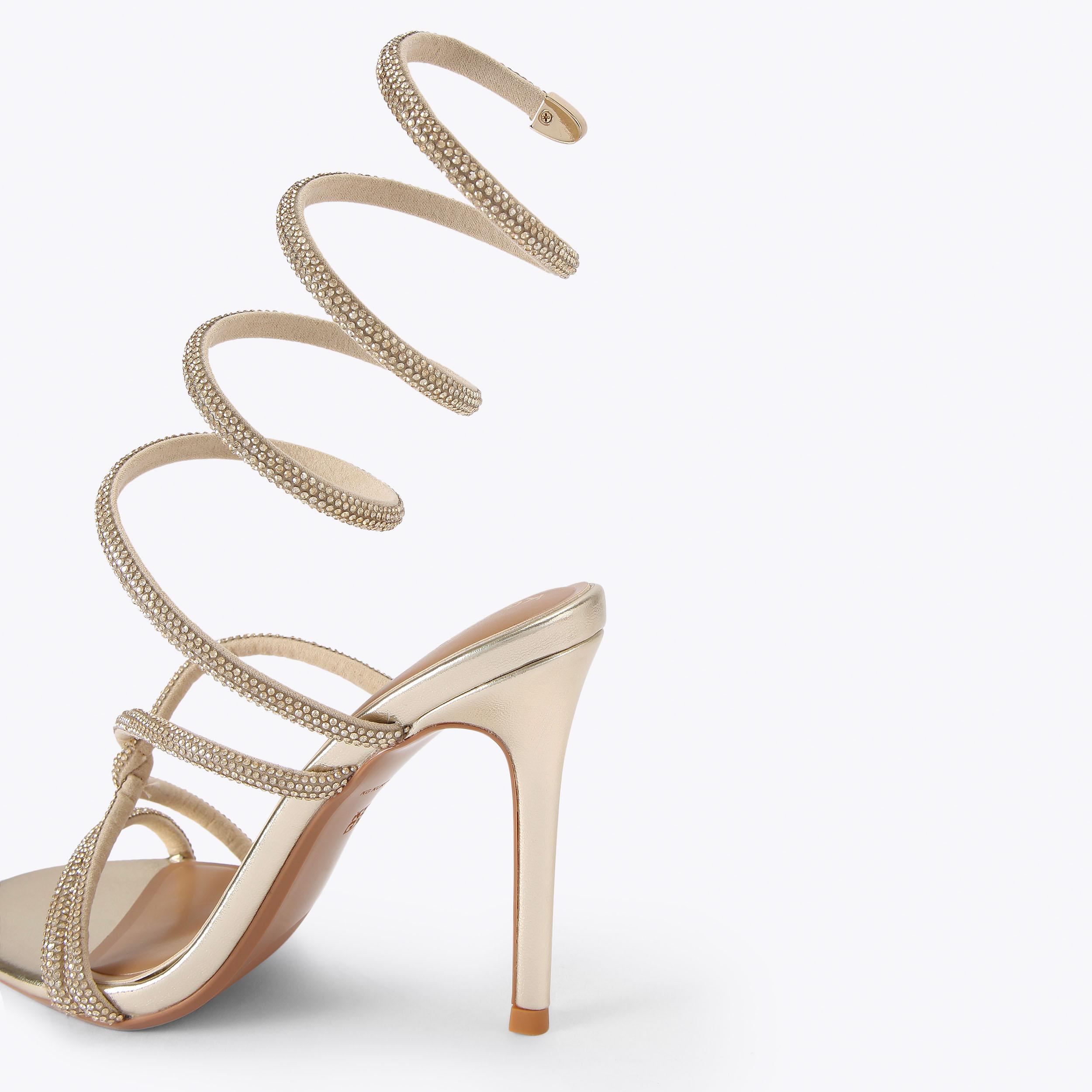 SLOANE Gold Crystal High Heel by KG Kurt Geiger