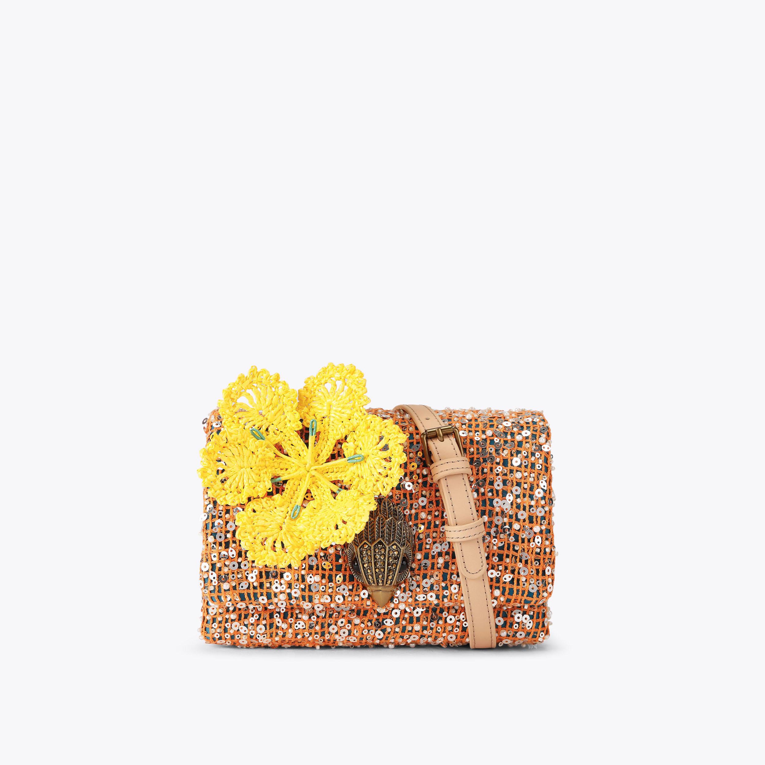 Kurt Cabana Mini Kensington Flap Bag in Orange | Kurt Geiger