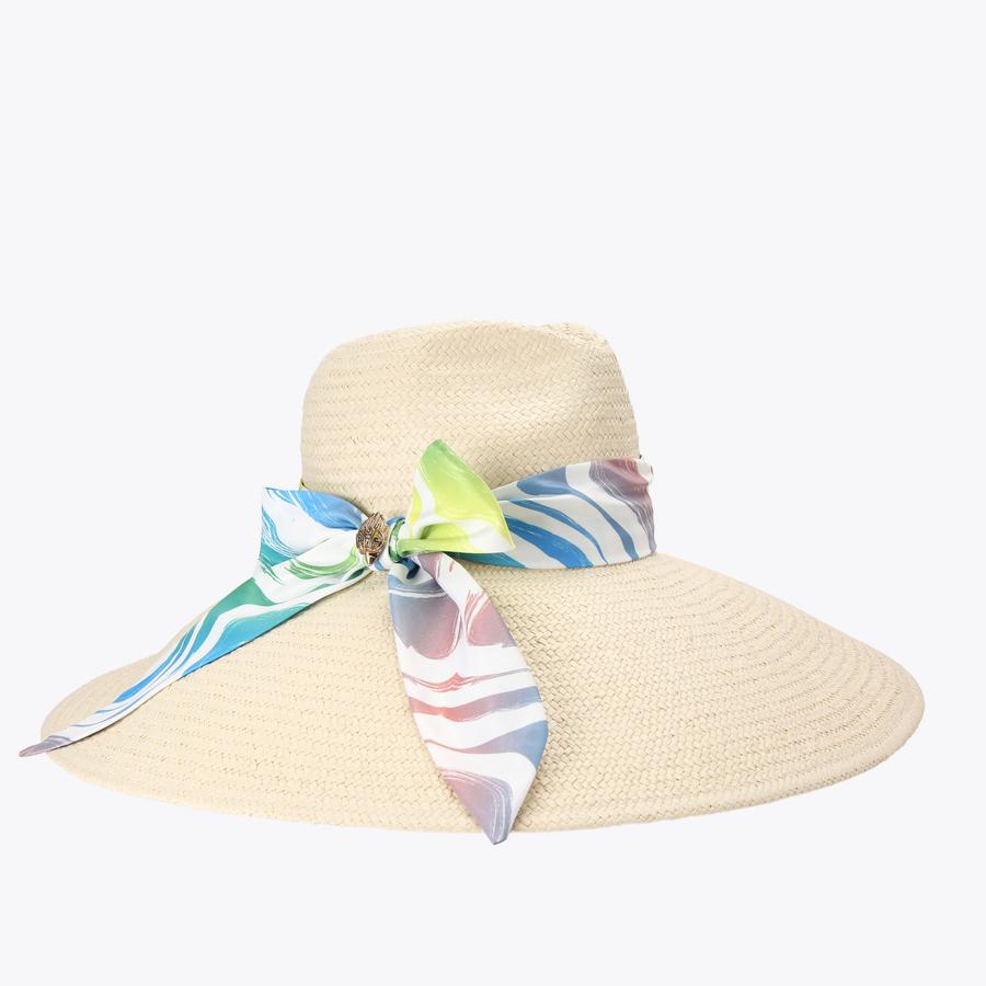 KC LG SUN HAT Raffia Woven Sun Hat by Kurt Geiger London display picture 3