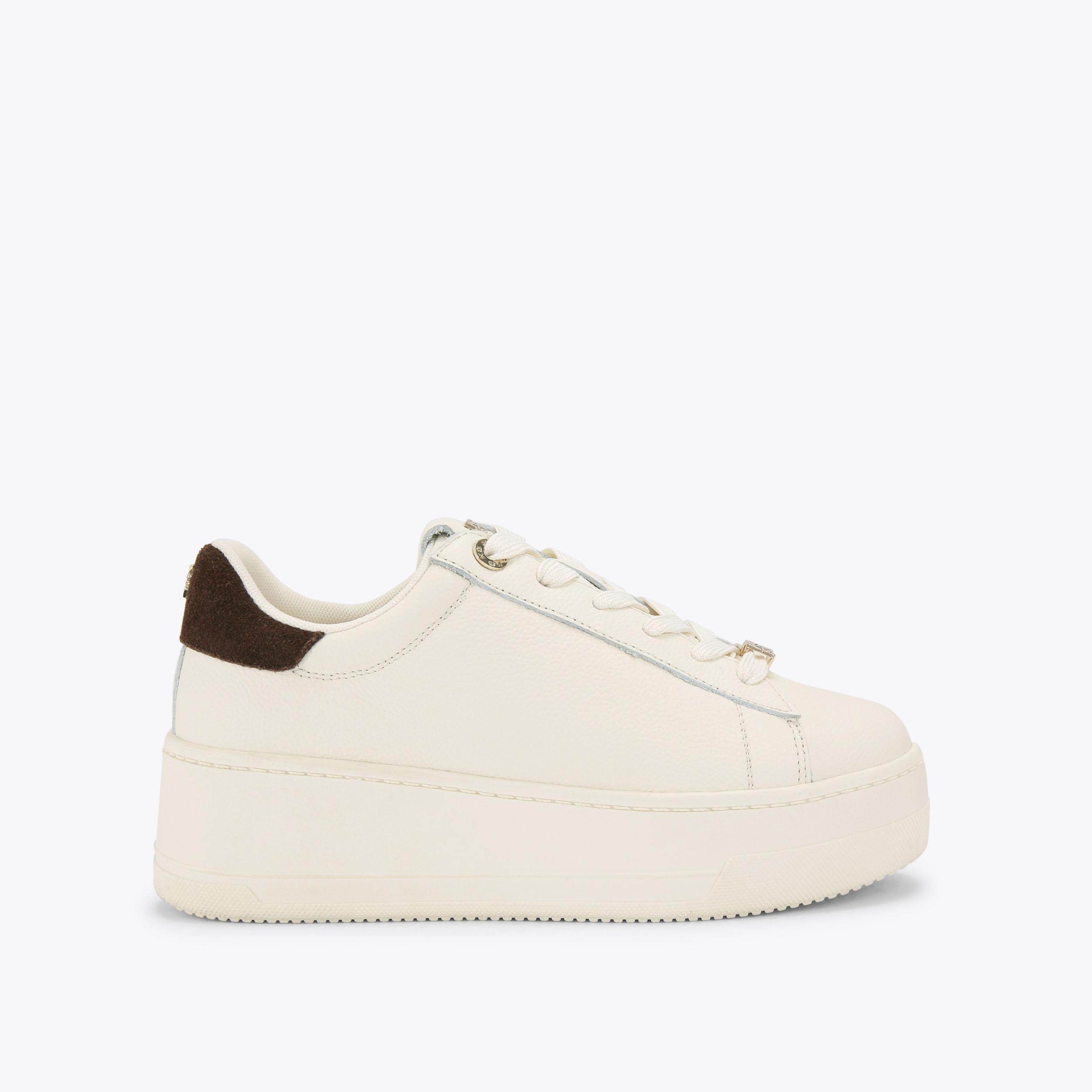 LOGIC White Leather Sneaker by KG Kurt Geiger