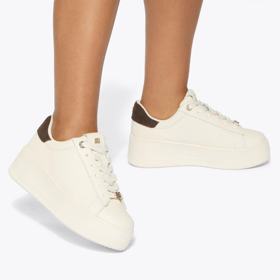 LOGIC White Leather Sneaker by KG Kurt Geiger