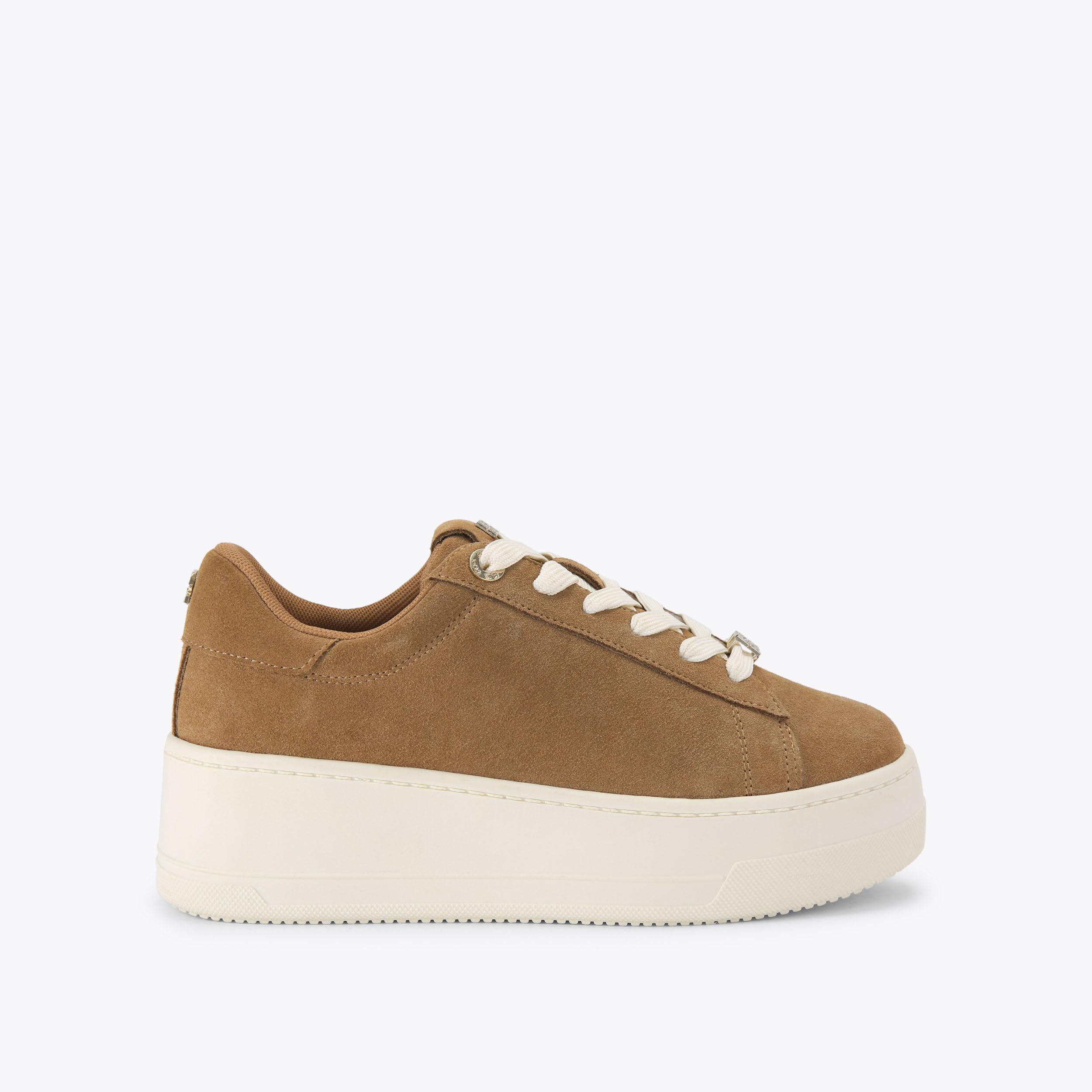 LOGIC Camel Suede Sneaker by KG Kurt Geiger