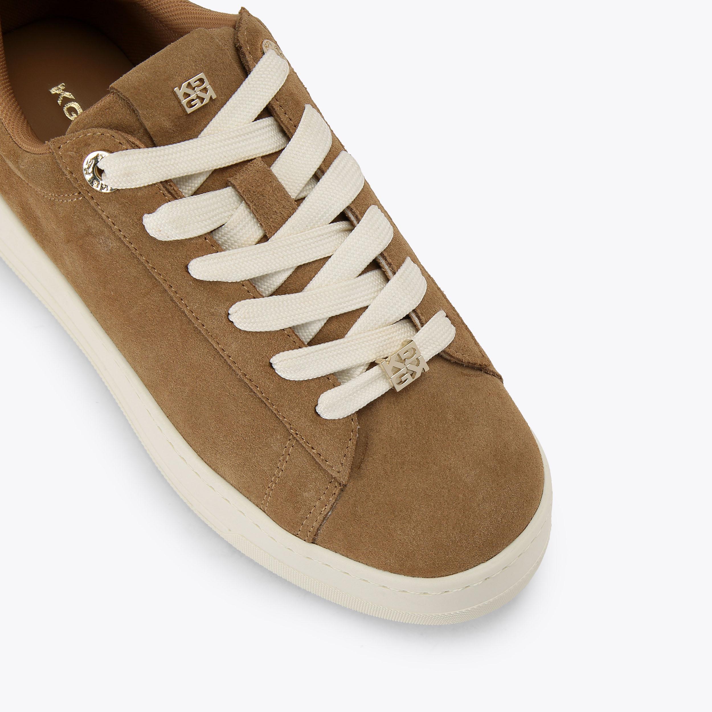 LOGIC Camel Suede Sneaker by KG Kurt Geiger