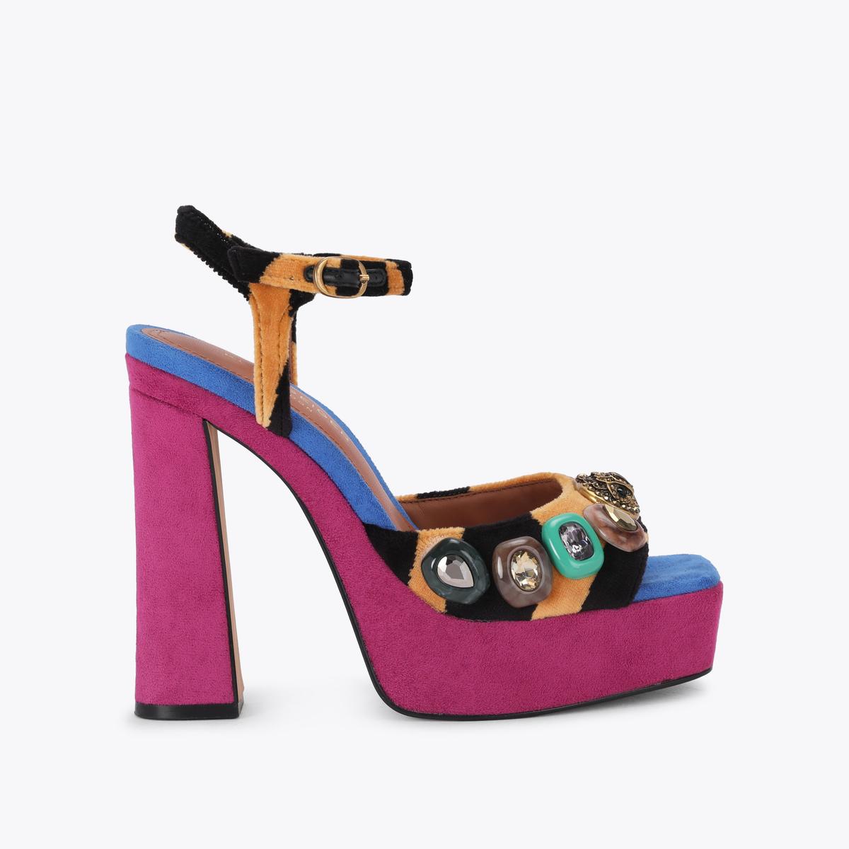 Chelsea Platform Peep - multi-coloured