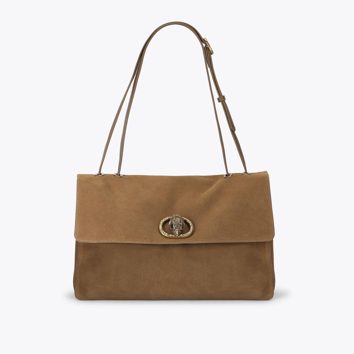 Chelsea Large Slouch Flap Bag - tan