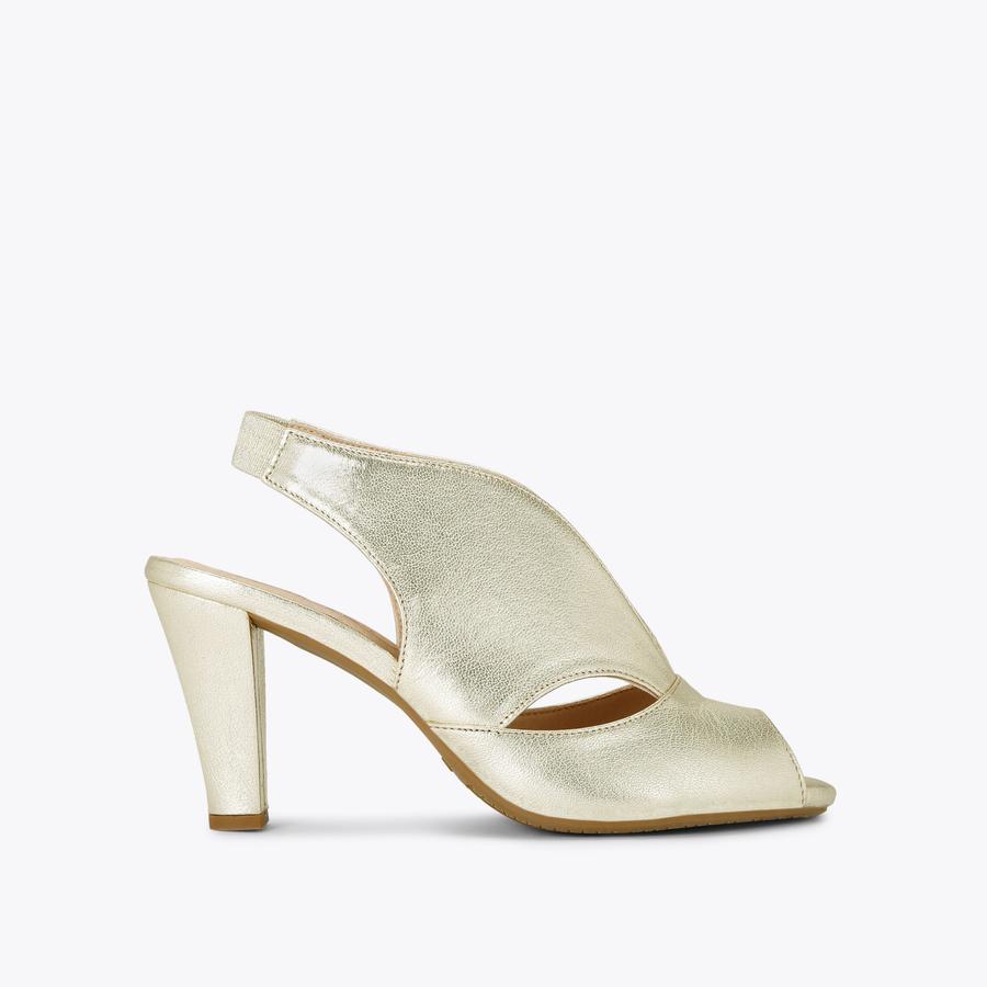 Comfortable gold shoes clearance