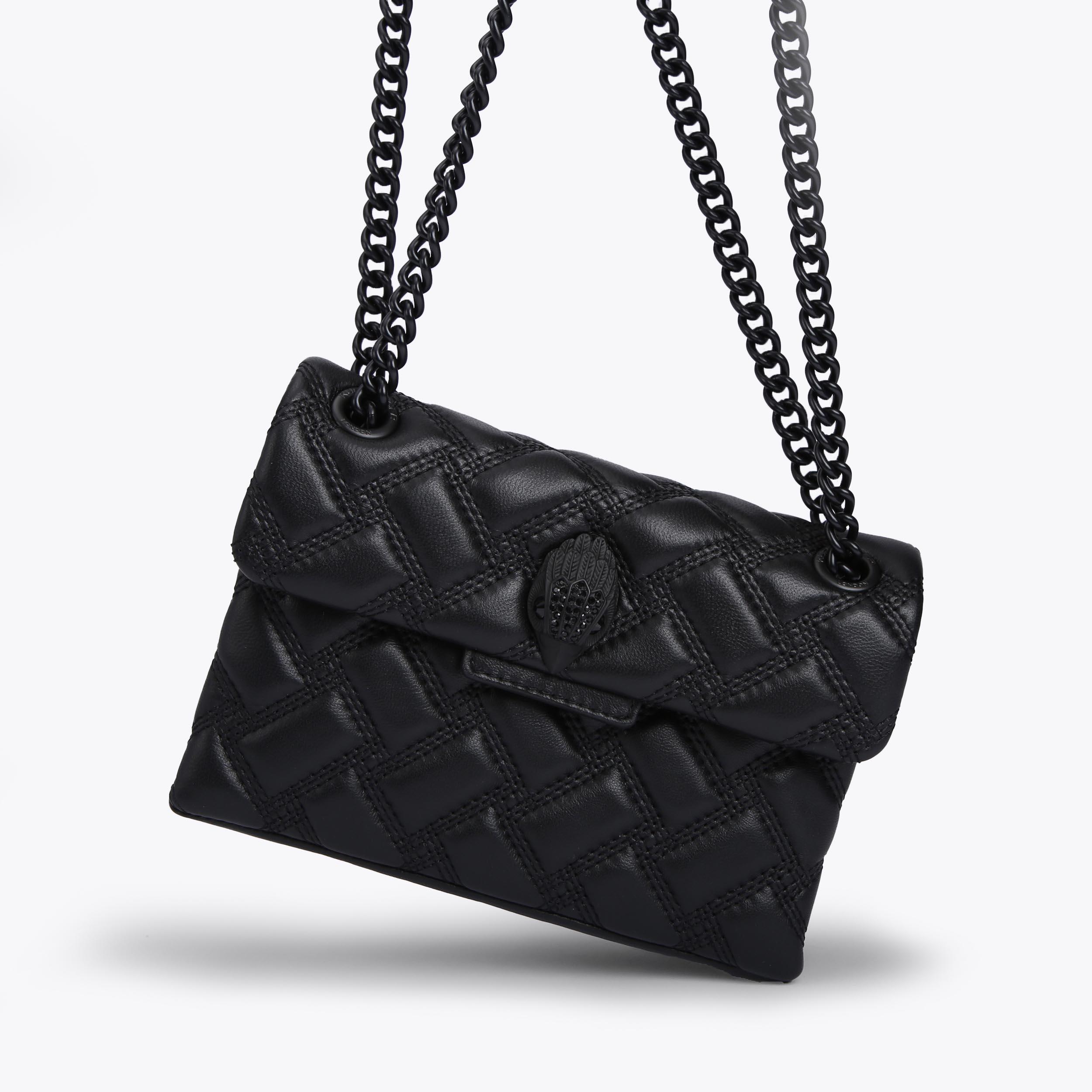 MINI KENSINGTON DRENCH Black Quilted Kensington Bag by KURT GEIGER