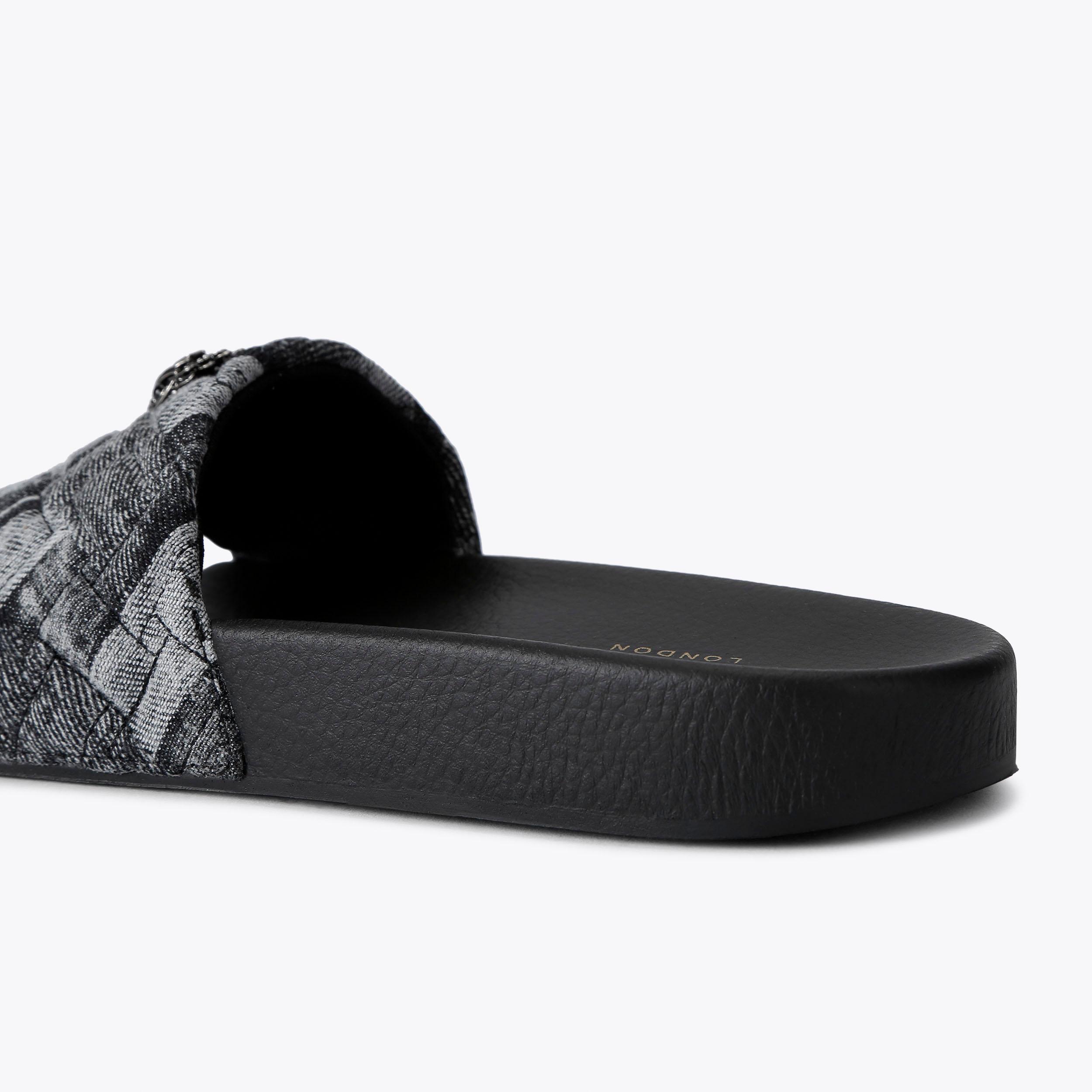 MEENA EAGLE Black Slip On Shoe by KURT GEIGER LONDON