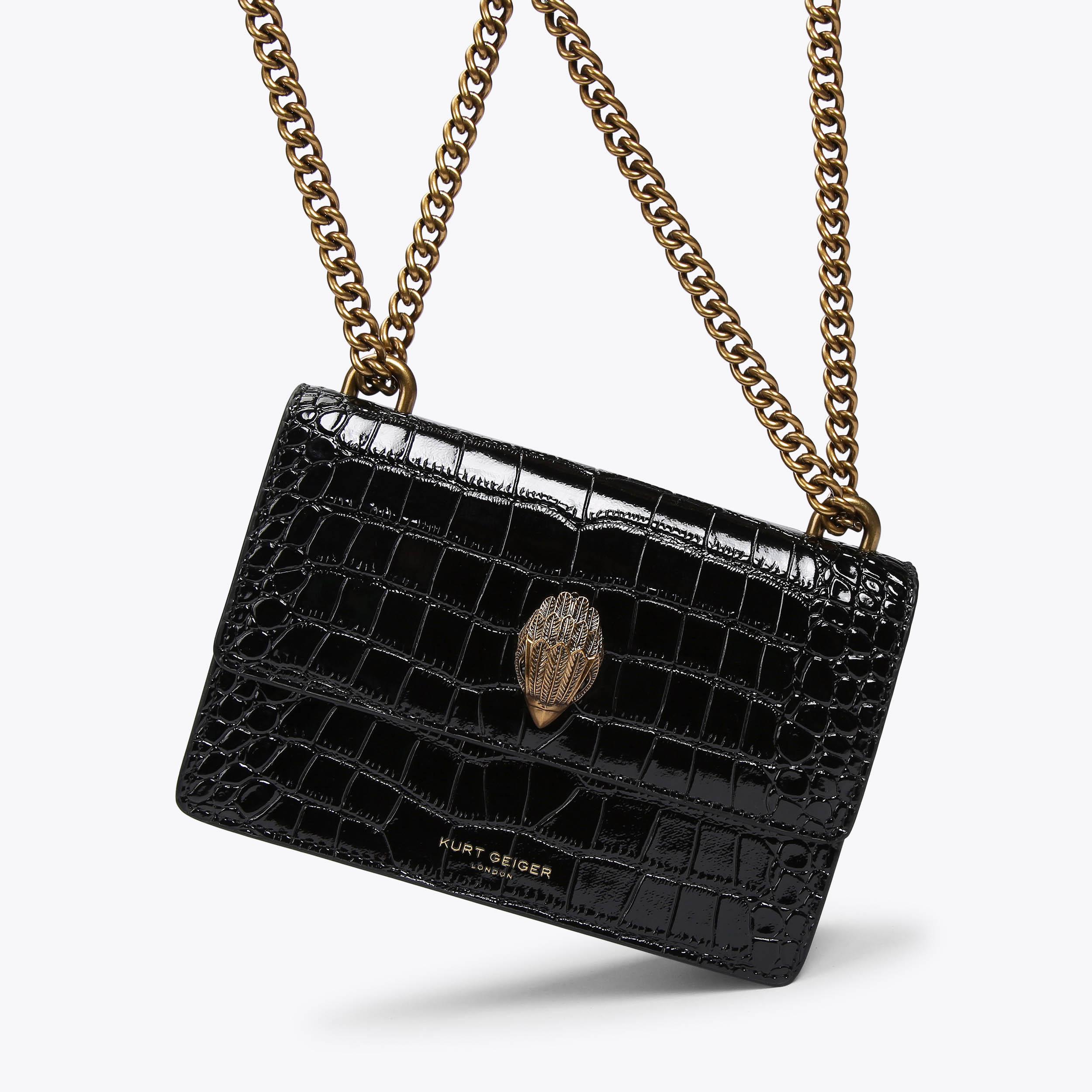 Kurt geiger cheap black croc bag