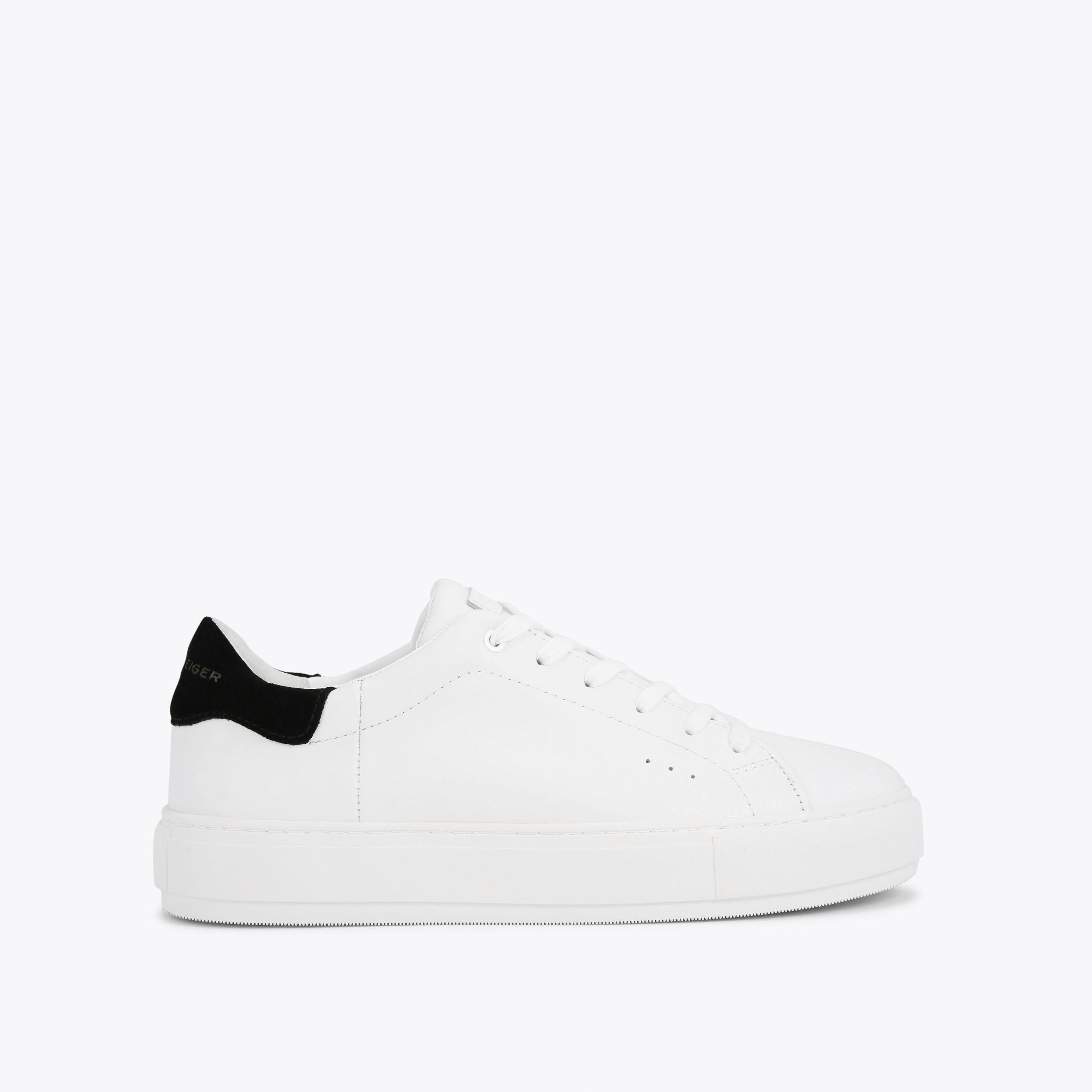 LANEY MENS White Leather Sneakers by KURT GEIGER LONDON