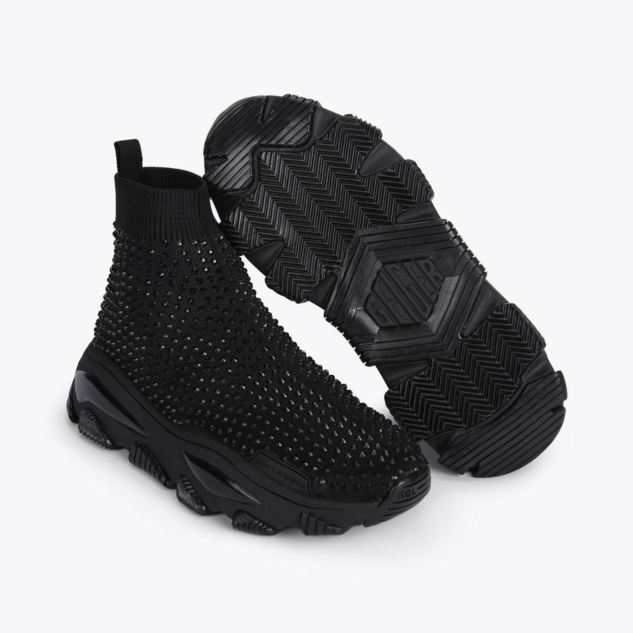 Rhinestone sock sneaker clearance