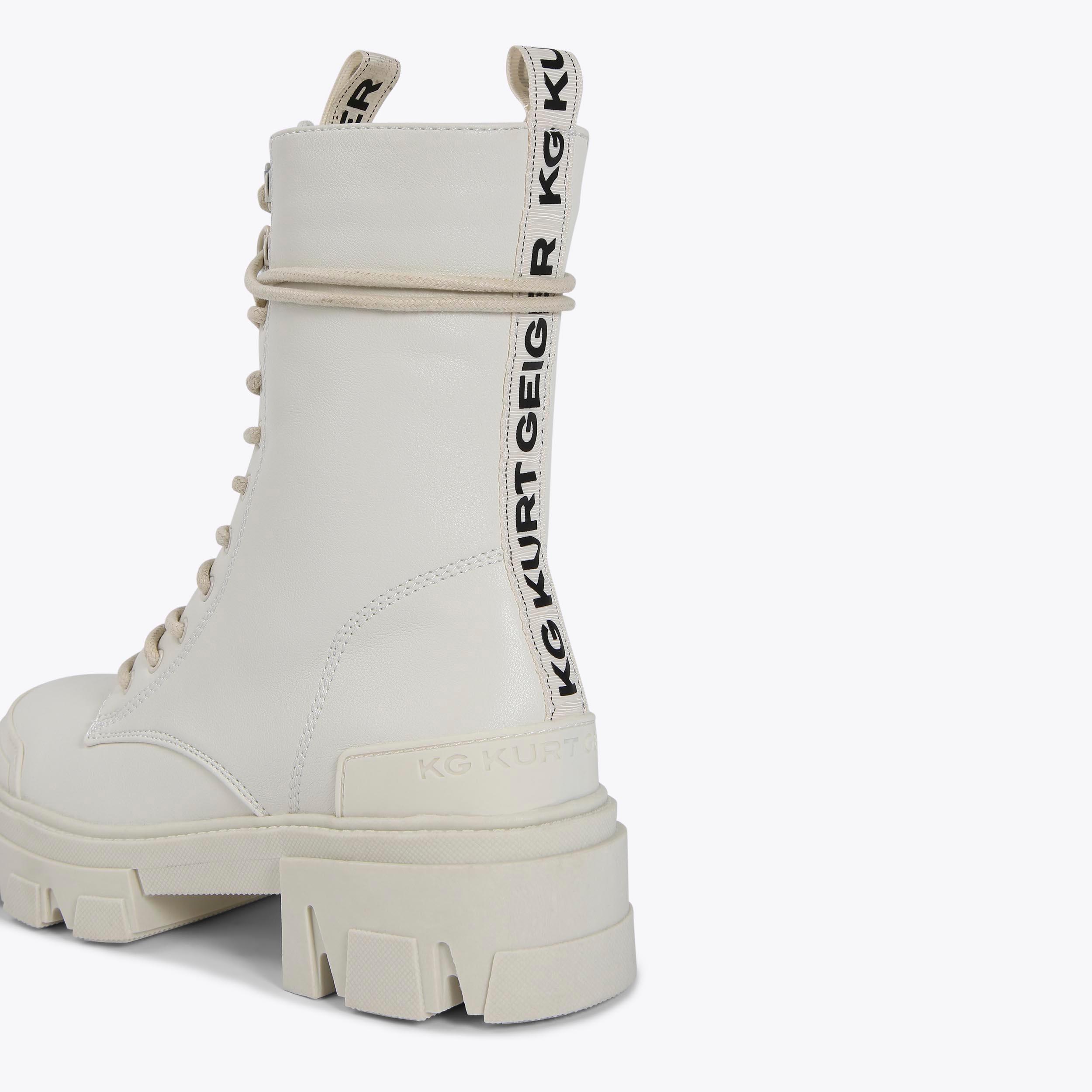 Kurt geiger white boots sale