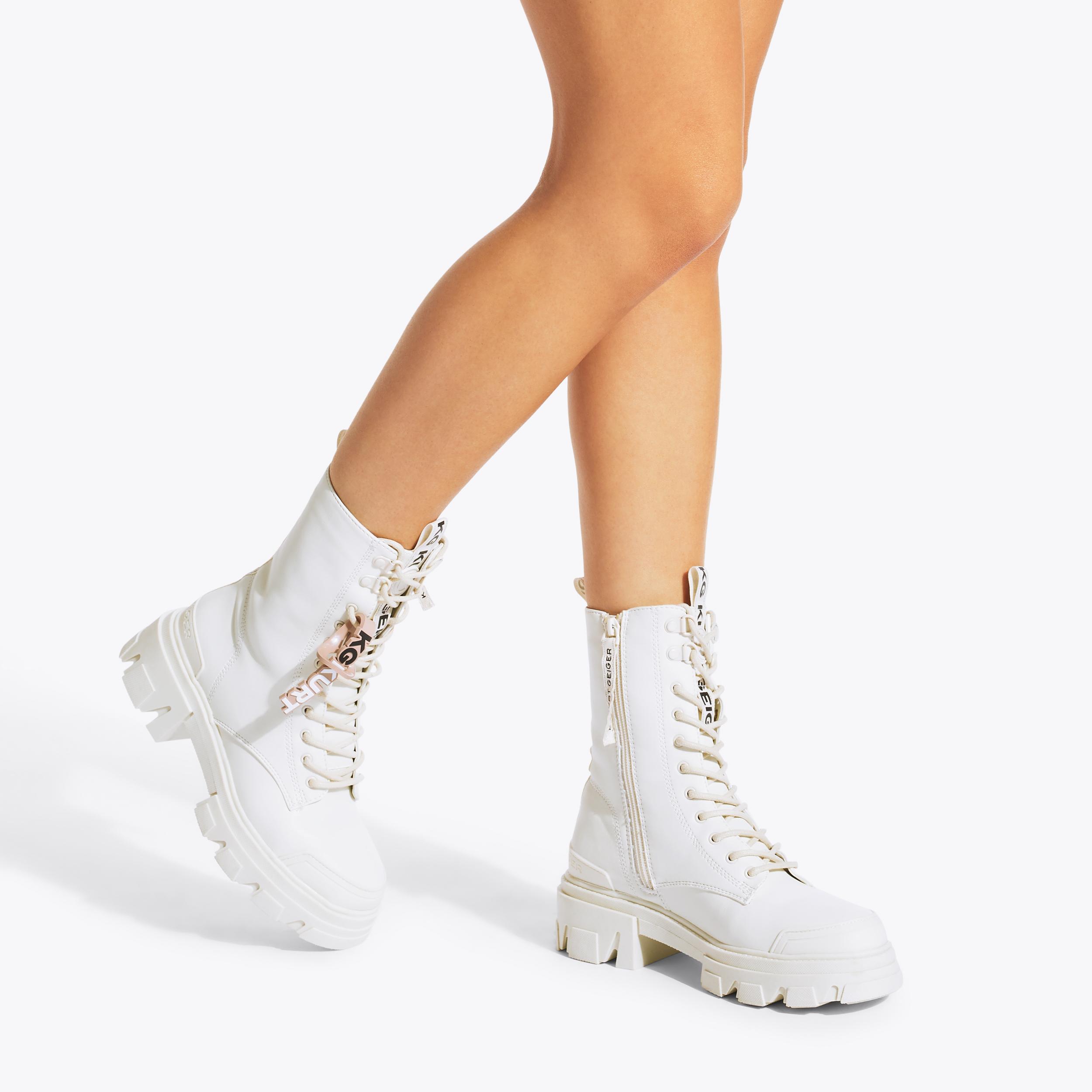 Kurt geiger hot sale white boots