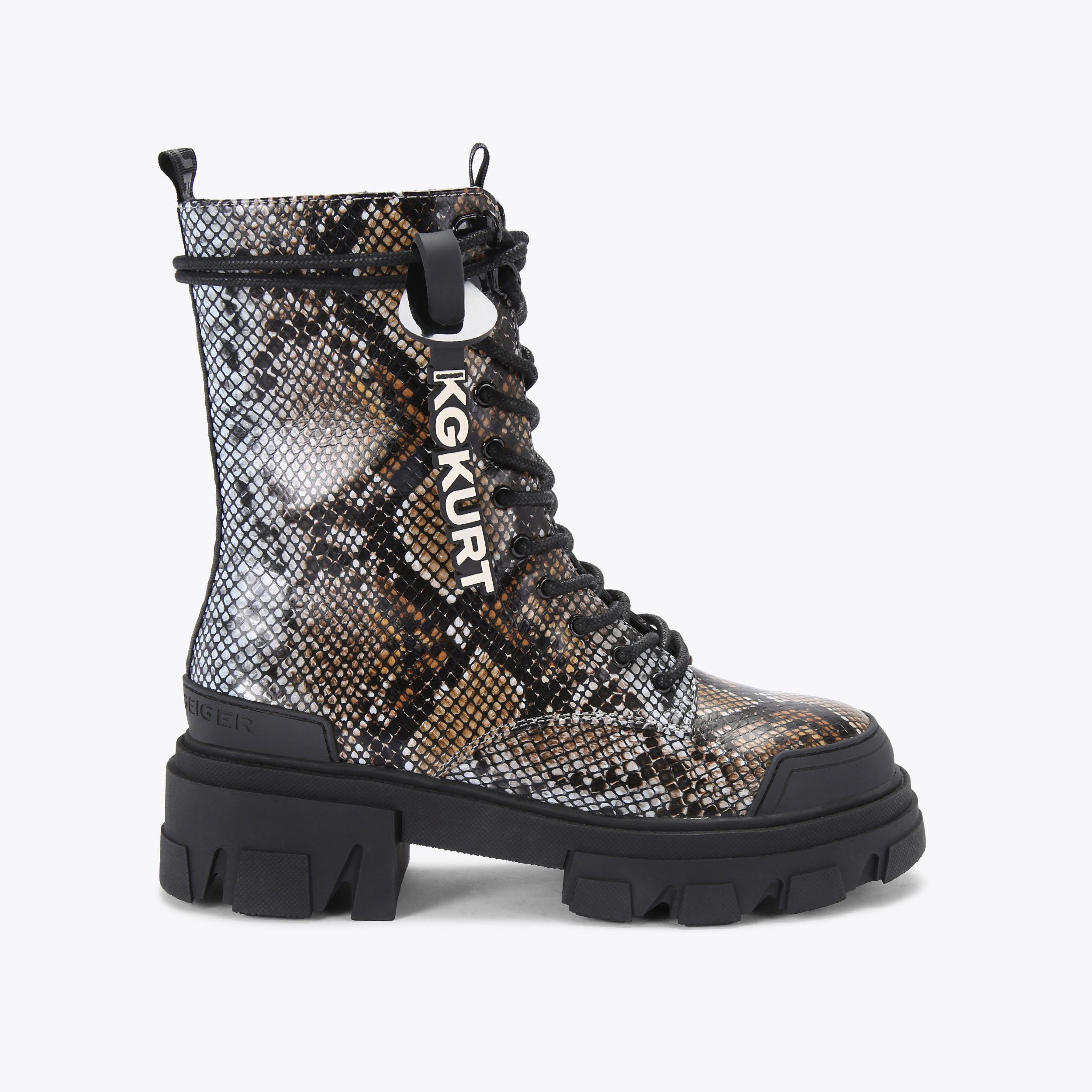 Snake boots best sale lace up