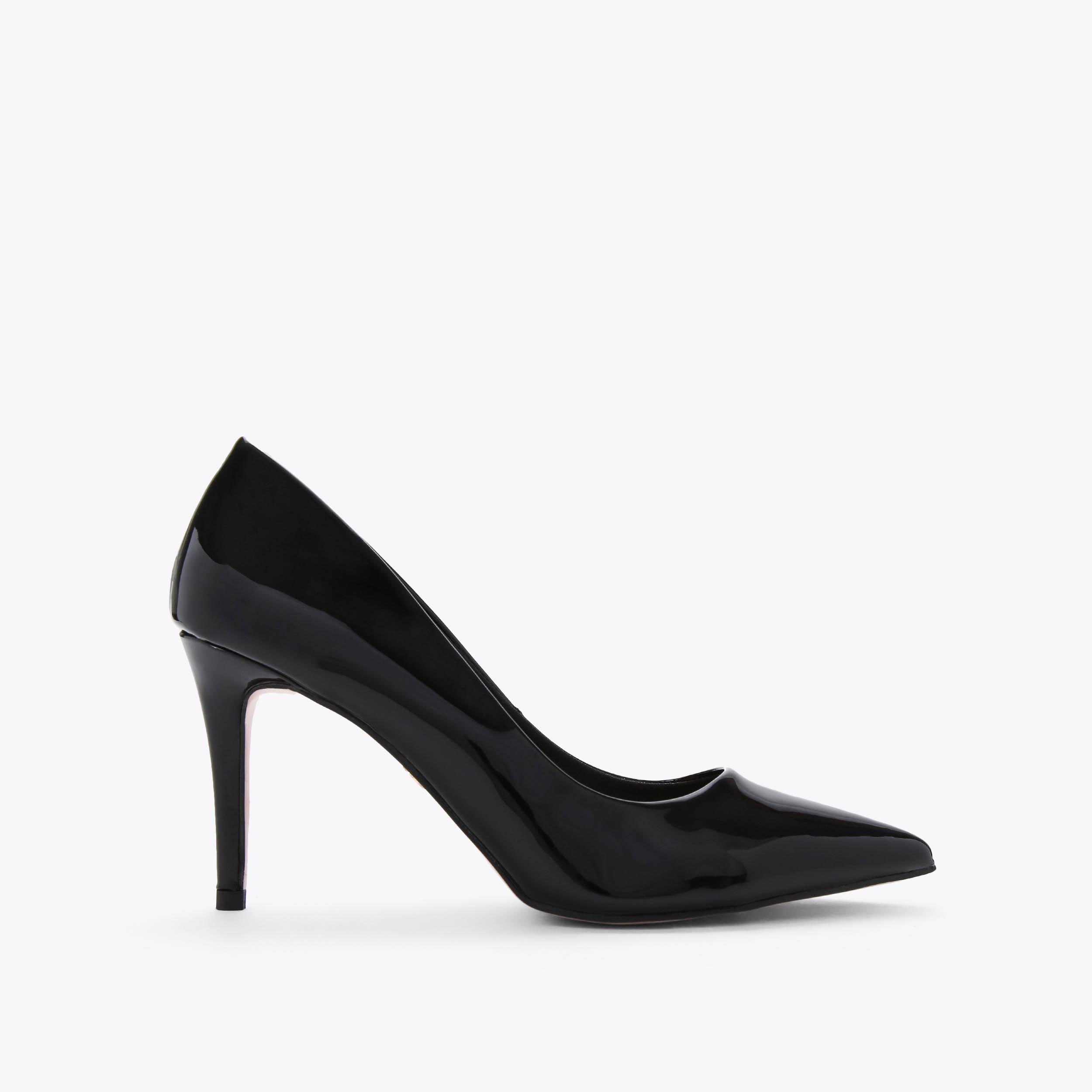 ALIA2 Black Patent Court Heels Vegan by KG KURT GEIGER