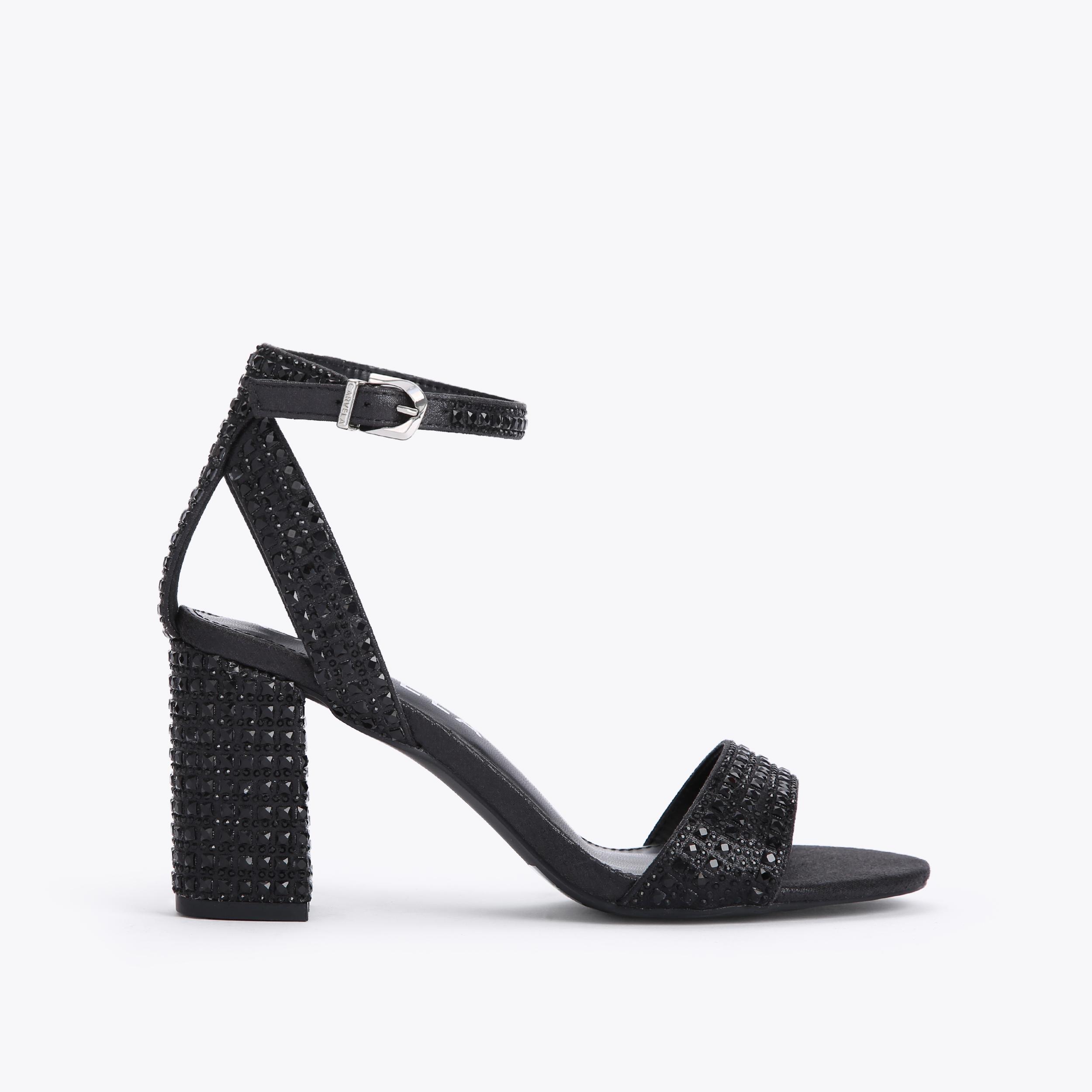 Carvela black clearance heeled sandals