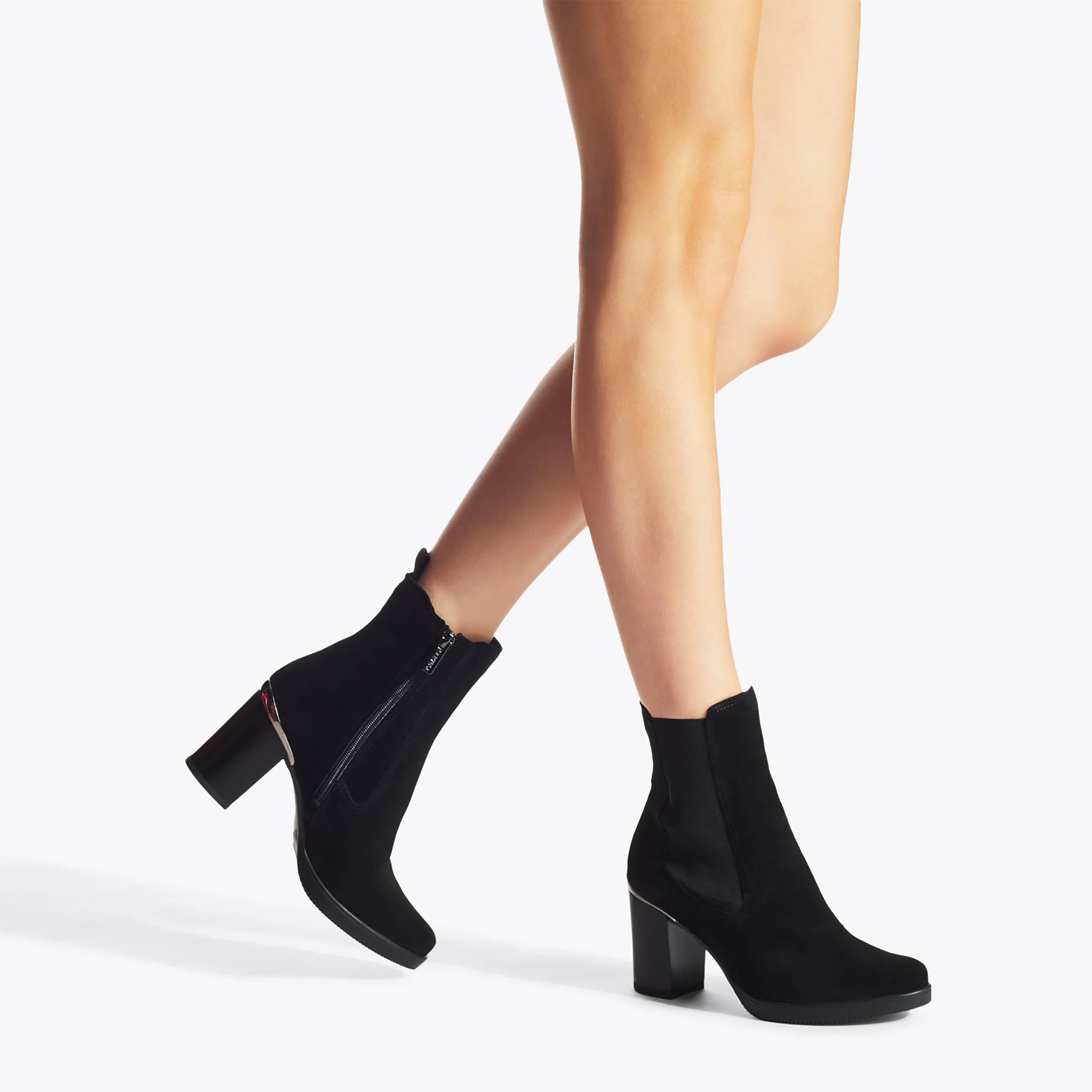 Carvela black best sale suede ankle boots