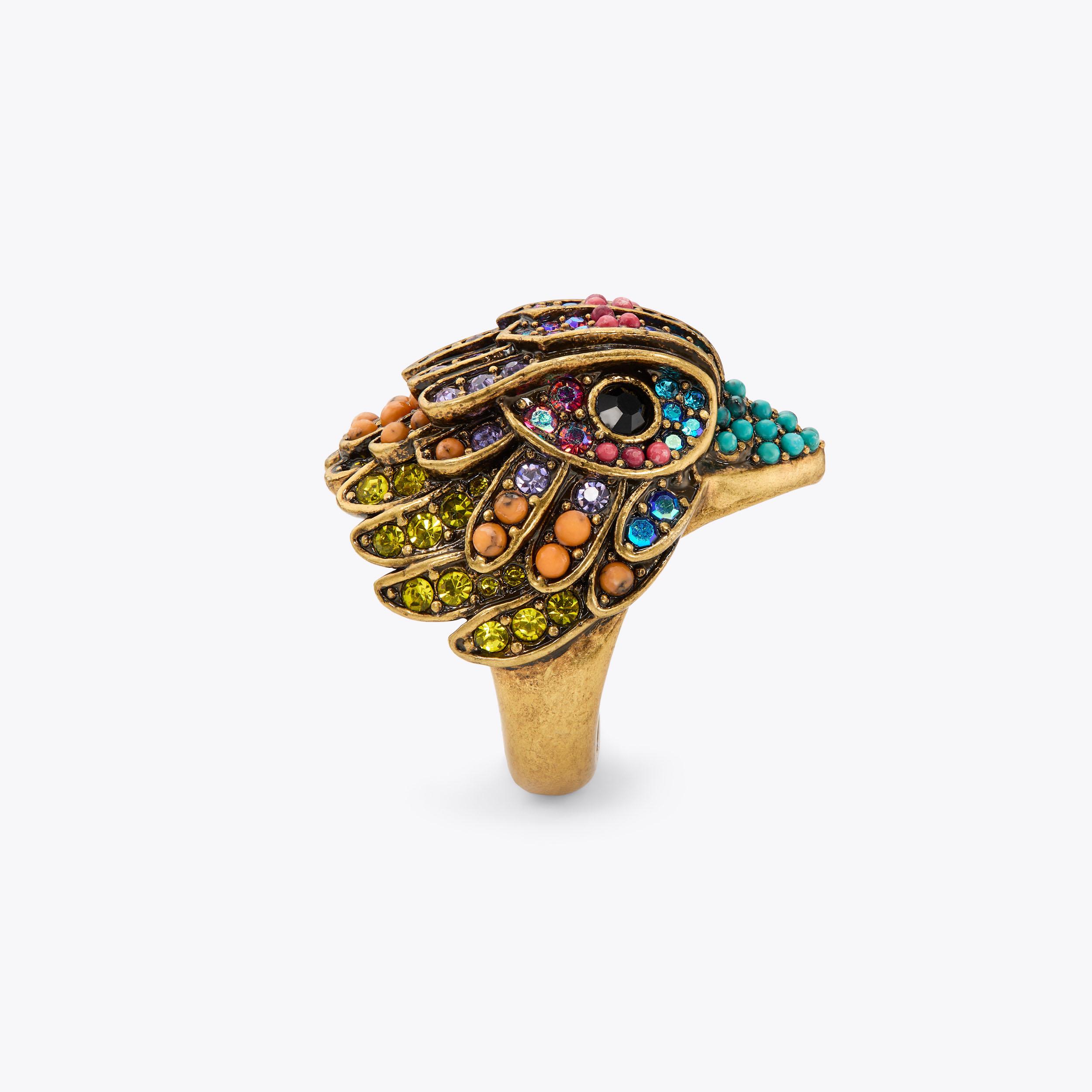 EAGLE XL CHUNKY RING Pave Crystal Ring by KURT GEIGER LONDON