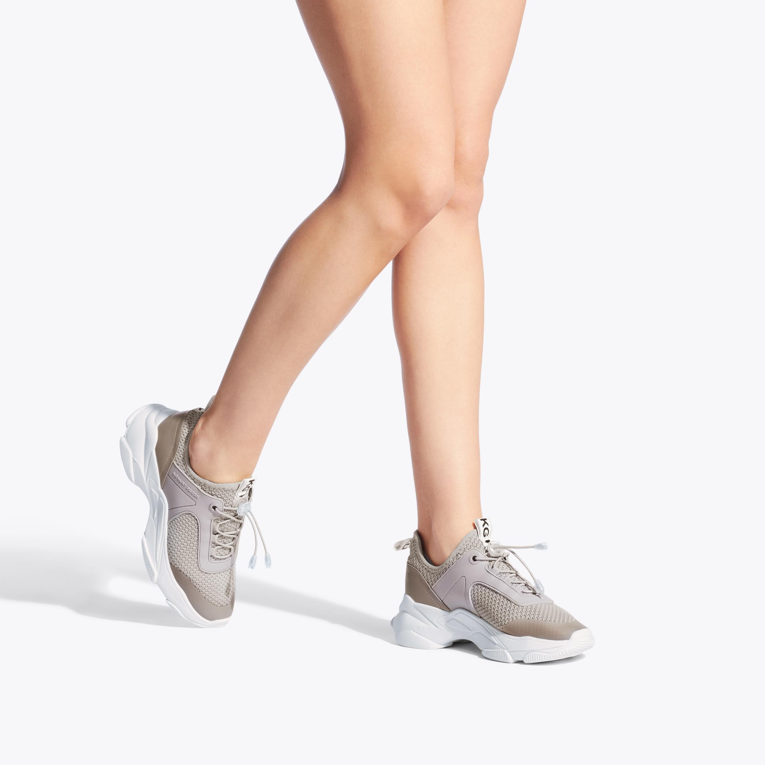 LEIGHTON Grey Lace Up Sneaker by KG KURT GEIGER