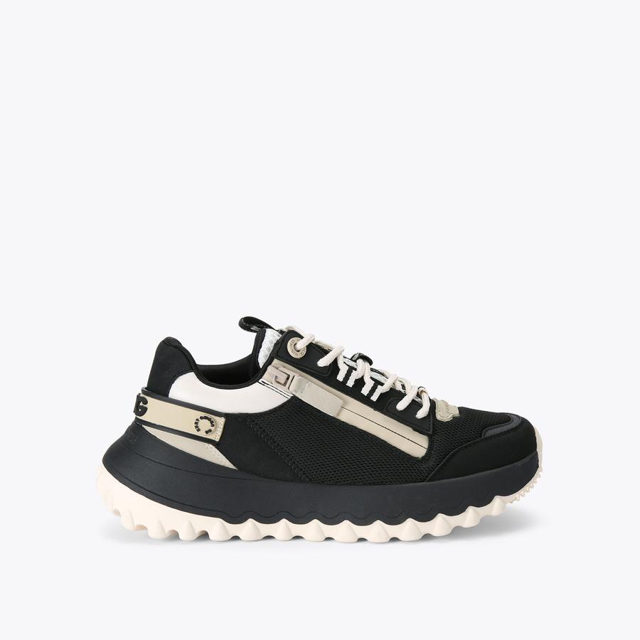 LOWELL ZIP Black Chunky Sneaker by KG KURT GEIGER