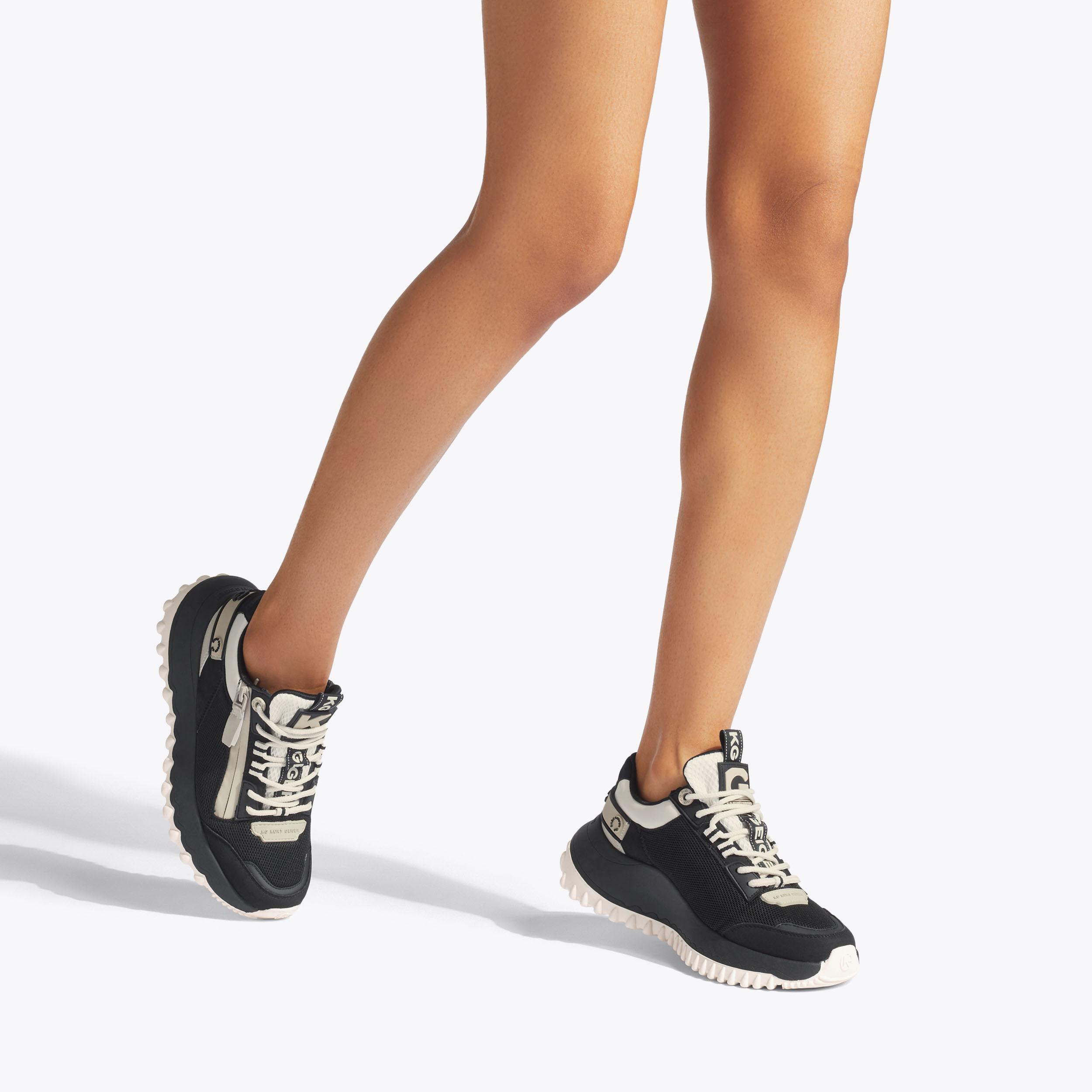 LOWELL ZIP Black Chunky Sneaker by KG KURT GEIGER