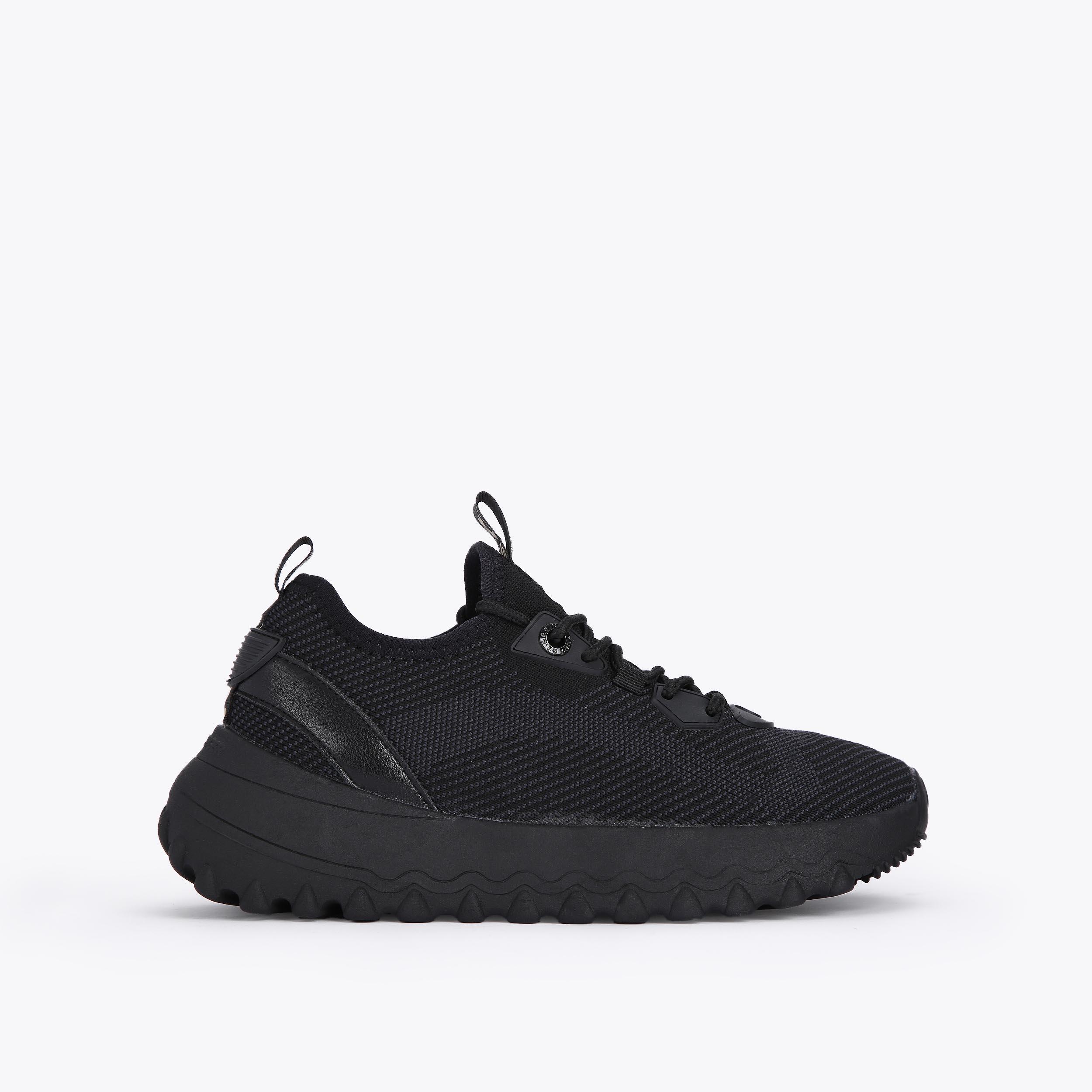 LIVELY Black Fabric Sneaker by KG KURT GEIGER