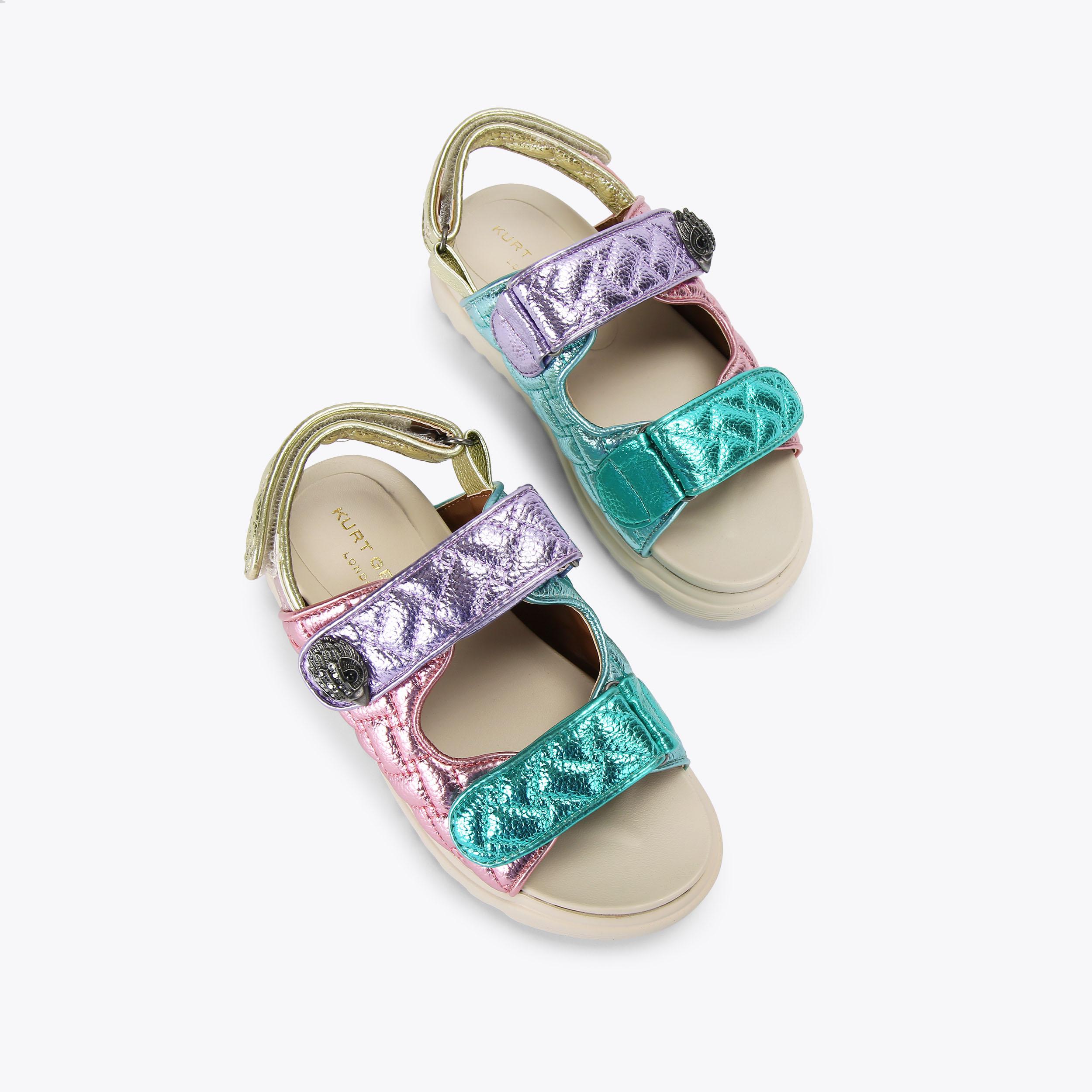 MINI ORSON Pastel Textured Sandals by KURT GEIGER LONDON