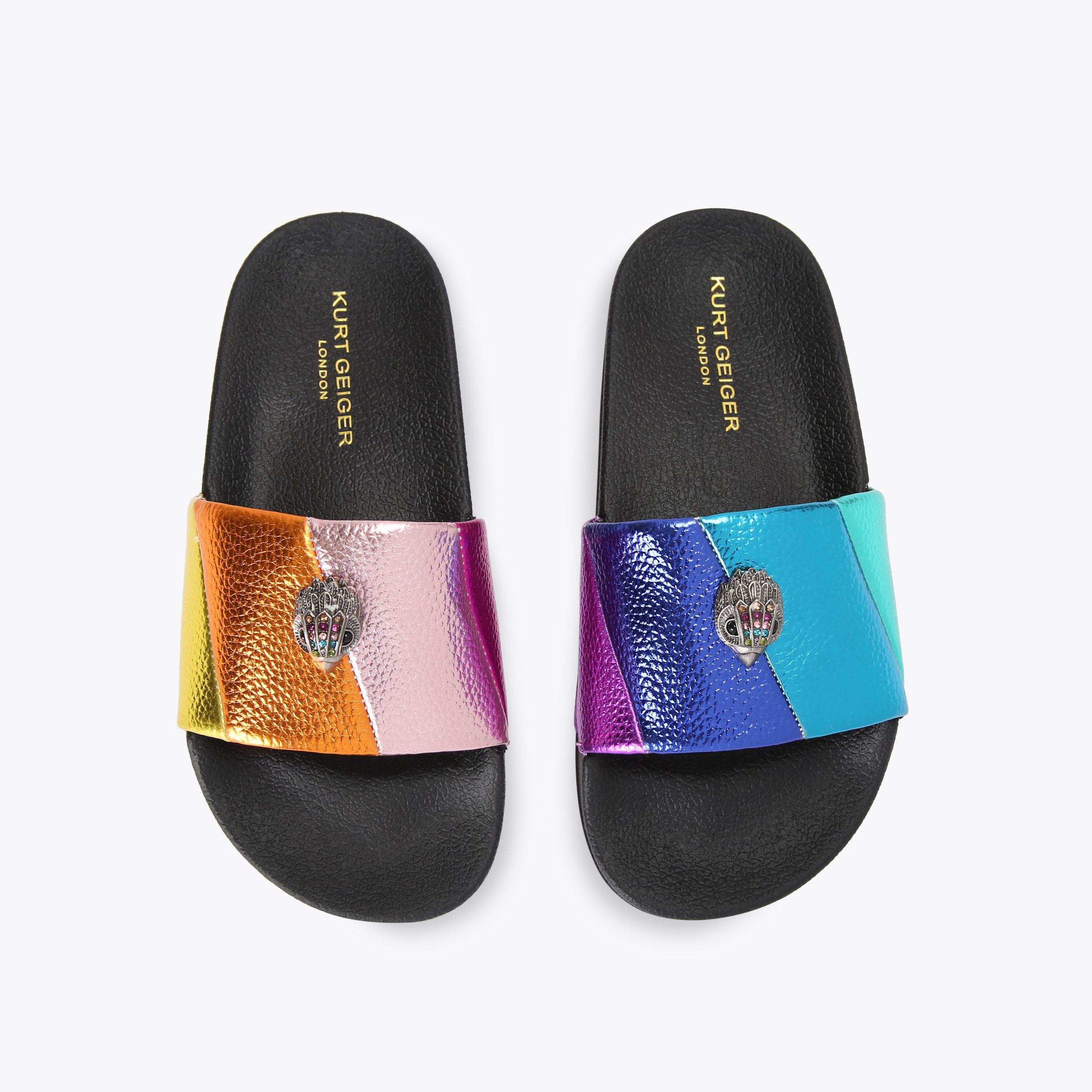 Kurt Geiger London Womens Kita Rainbow Slides Mules Shoes 6.5 $199 high quality Sold Out 36.5