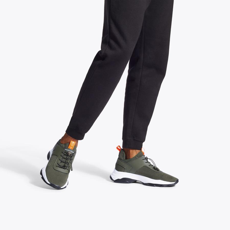 Kurt geiger khaki trainers clearance