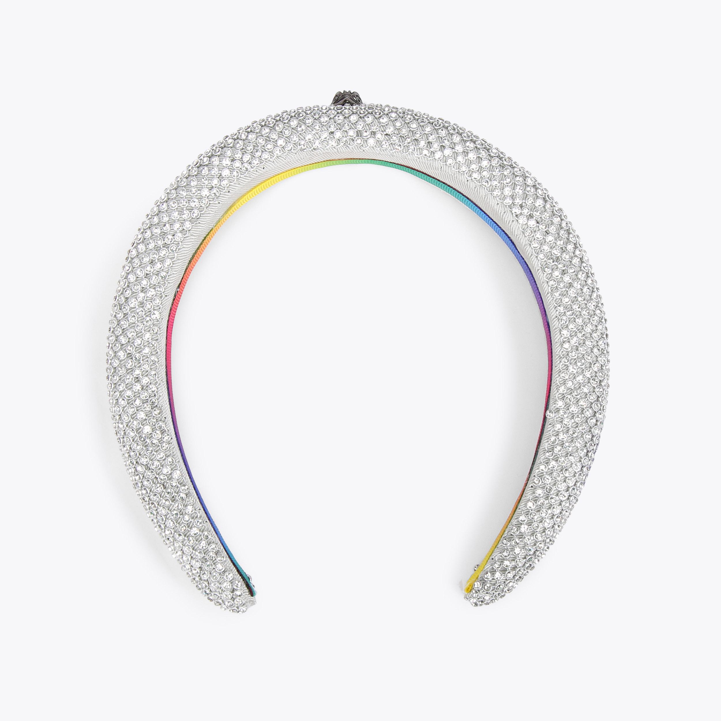 Luxury Double Layered Silver Crystal Headband