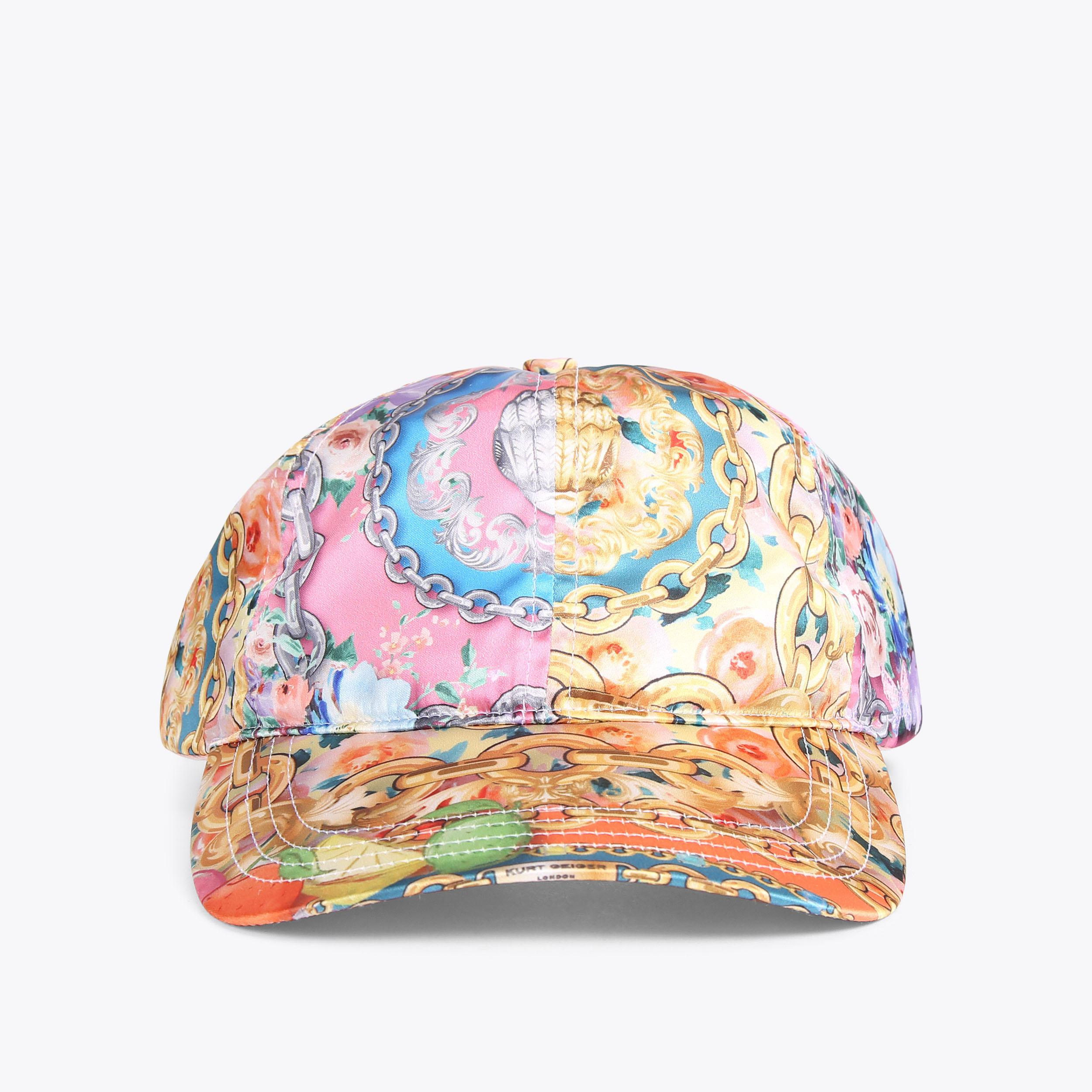 NWT Kurt Geiger London Stained Glass Print Baseball Cap KURT EMBROIDERED CAP by KURT GEIGER LONDON main image 3