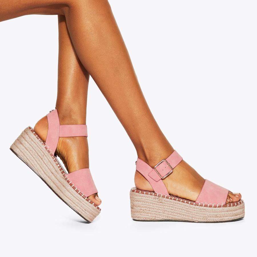 PIA Pink Suedette Sandals by KG KURT GEIGER