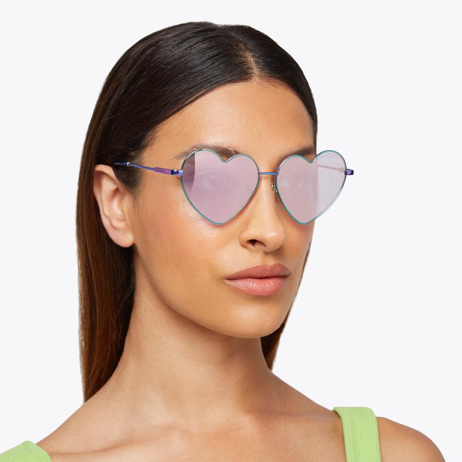 METAL HEART SUNGLASSES Metal Heart Shaped Sunglasses by KURT GEIGER LONDON