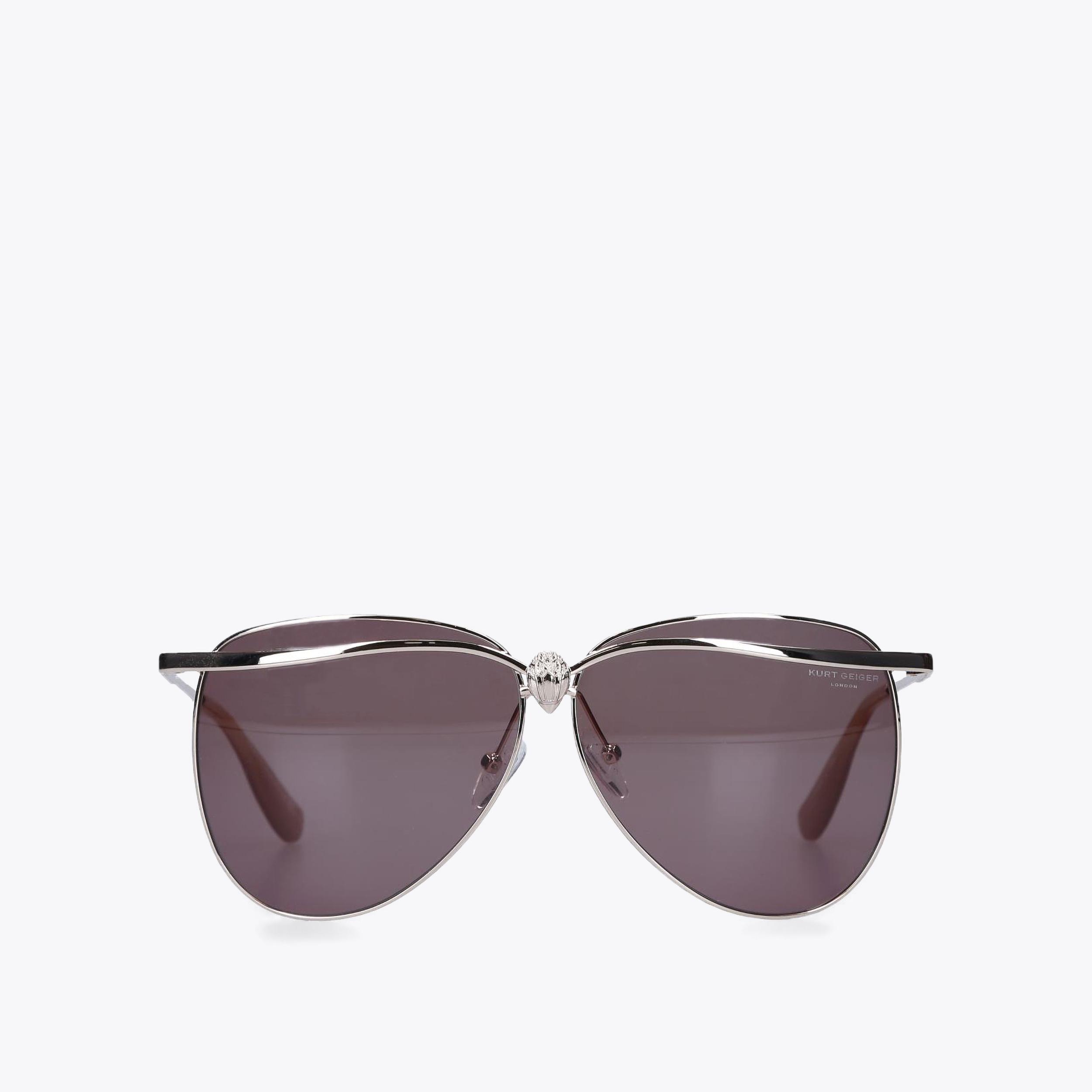 EAGLE AVIATOR SUNGLASSES Gold Metal Aviator Sunglasses by 