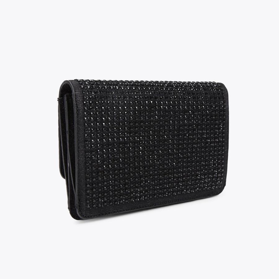 Black jewelled clutch bag hotsell