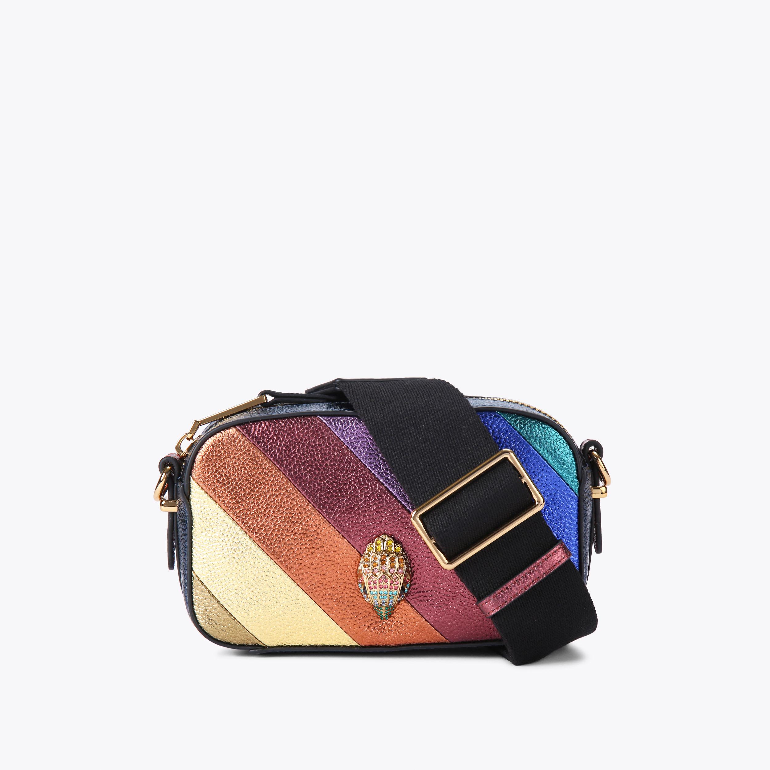 KENSINGTON SM CAMERA BAG Striped Camera Bag by KURT GEIGER LONDON