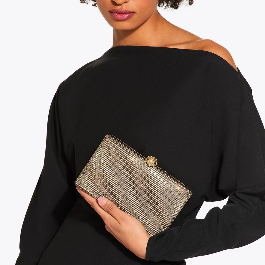 CRYSTAL KENSINGTON CLUTCH Houndstooth Crystal Clutch Bag by KURT GEIGER LONDON